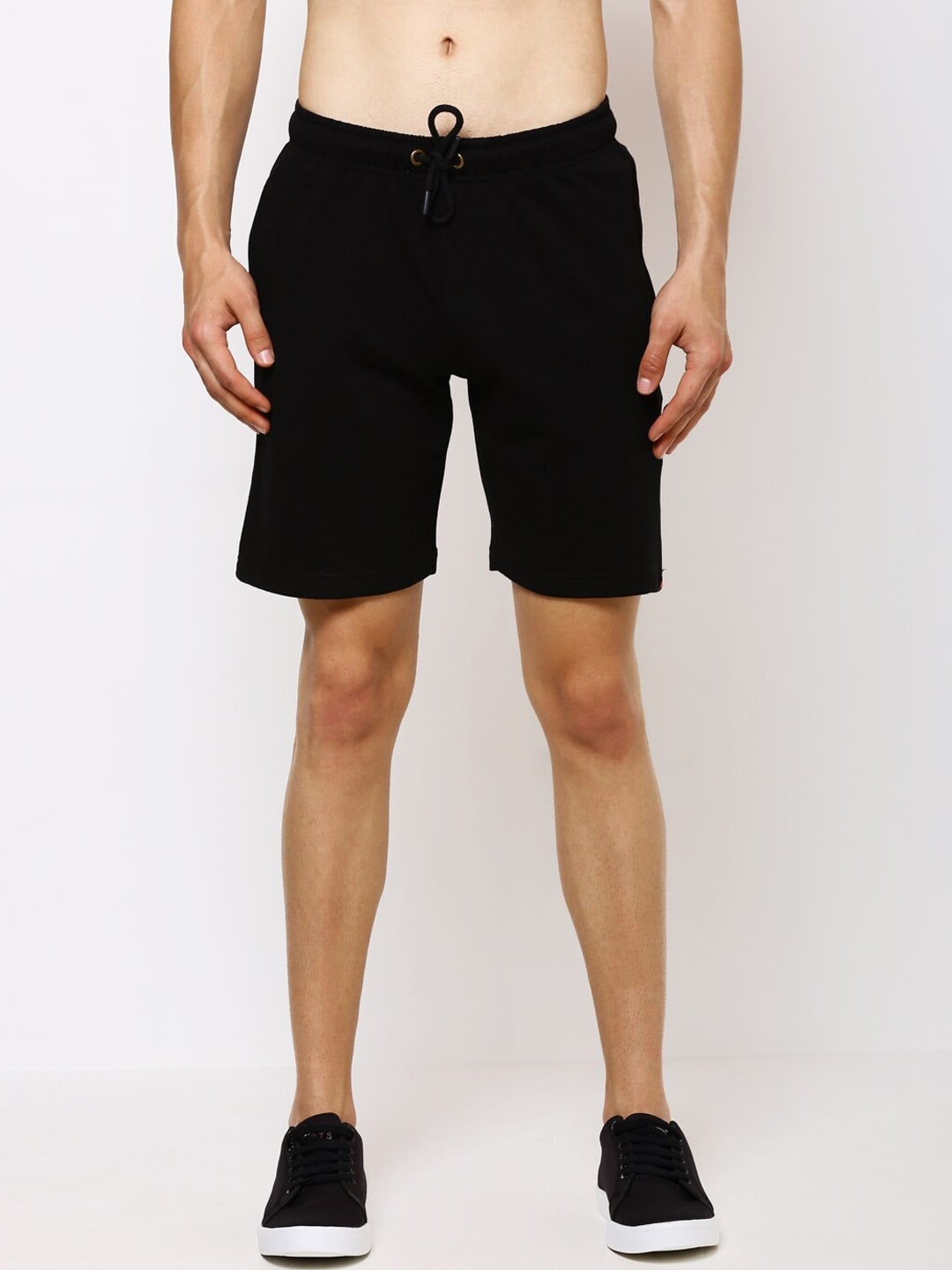 

Bareblow Men Black Solid Lounge Shorts