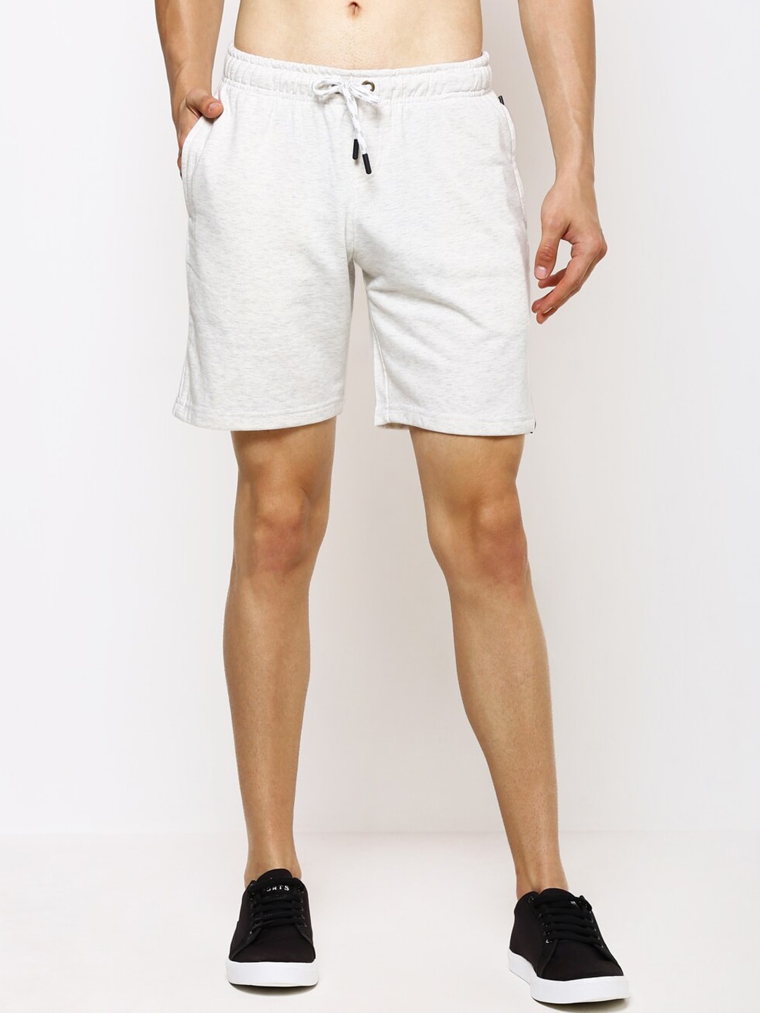 

Bareblow Men Off-White Solid Lounge Shorts