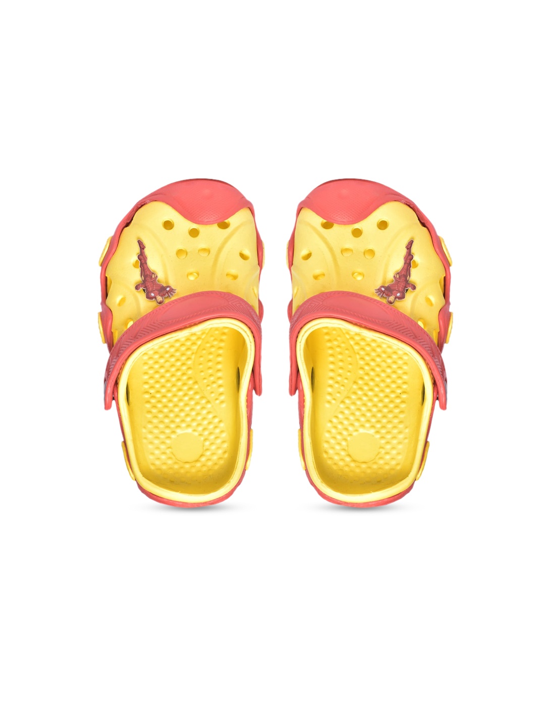 

toothless Boys Yellow & Red Marvel Avengers Spiderman Printed Clogs