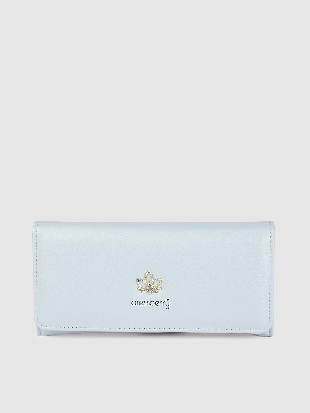 

DressBerry Women Blue Solid Two Fold Wallet