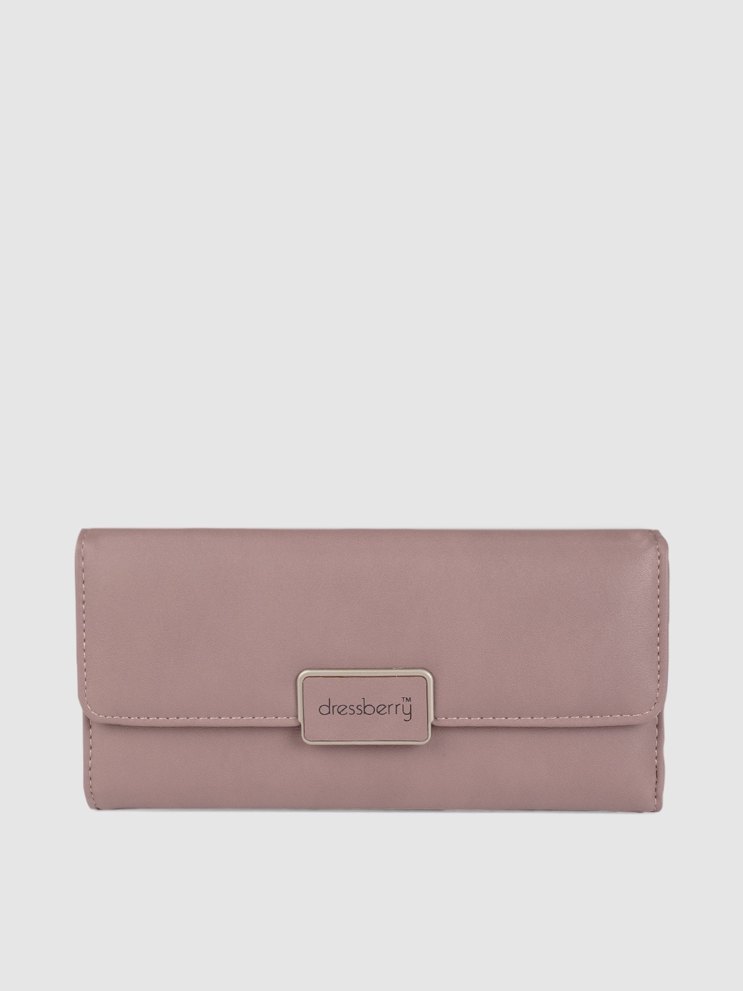 

DressBerry Women Peach-Coloured Solid Two Fold Wallet