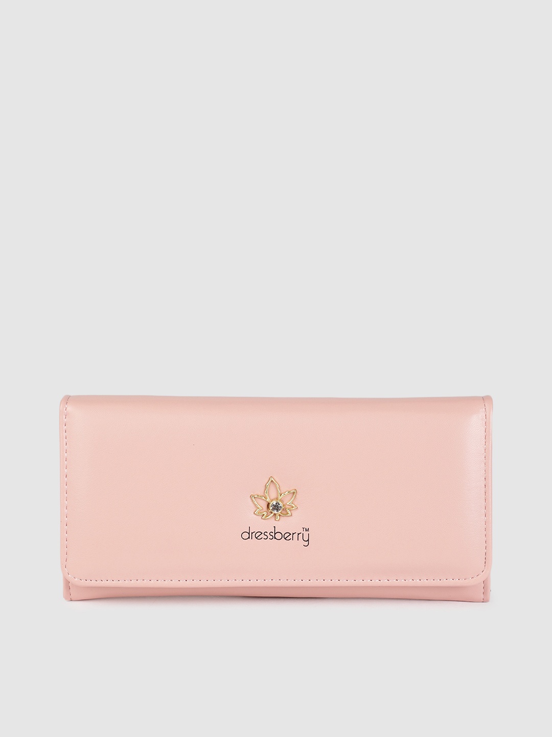 

DressBerry Women Pink Solid Two Fold Wallet