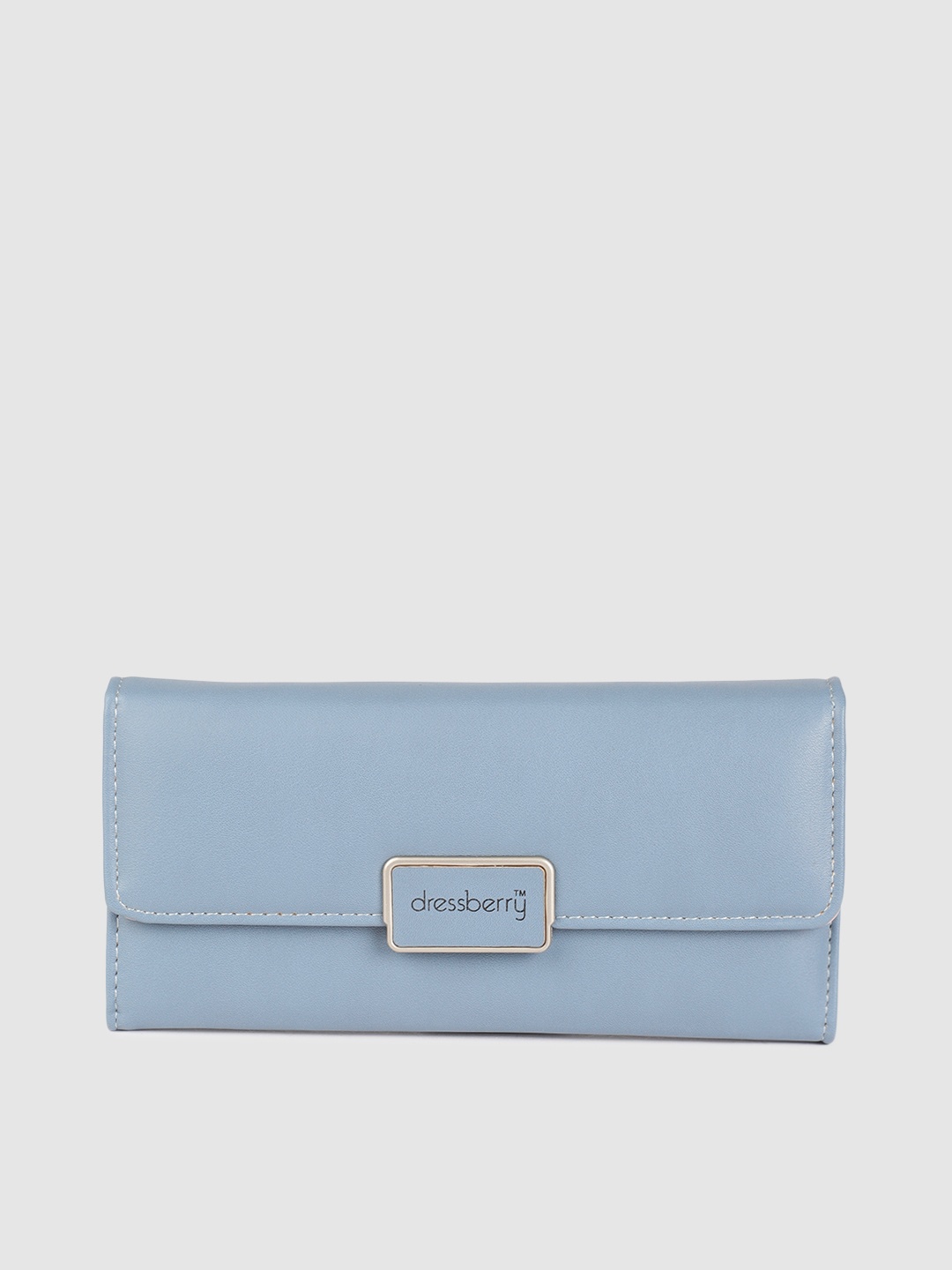 

DressBerry Women Blue Solid Two Fold Wallet