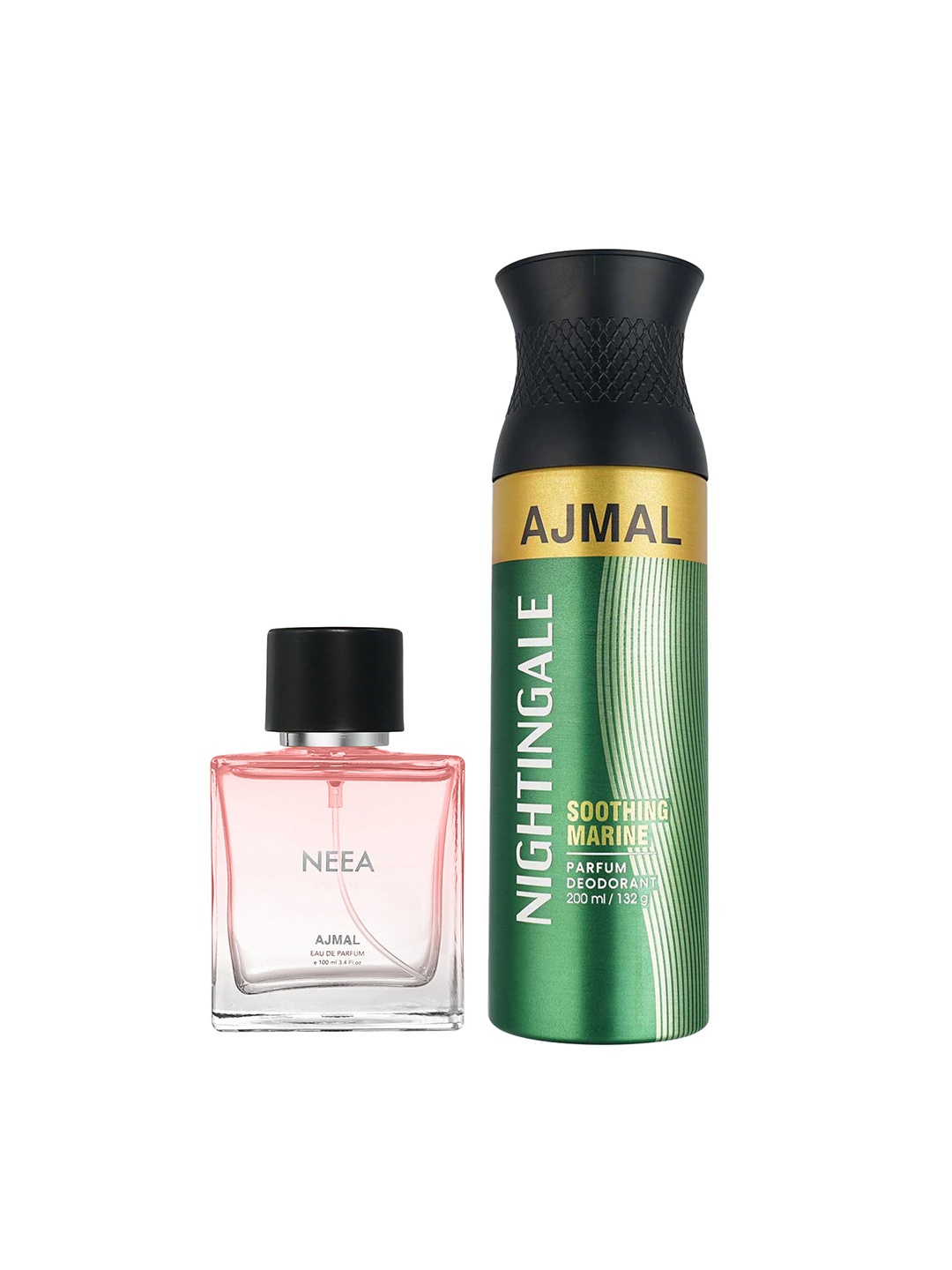 

Ajmal Neea EDP 100ml & Nightingale Deodorant 200ml, Multi