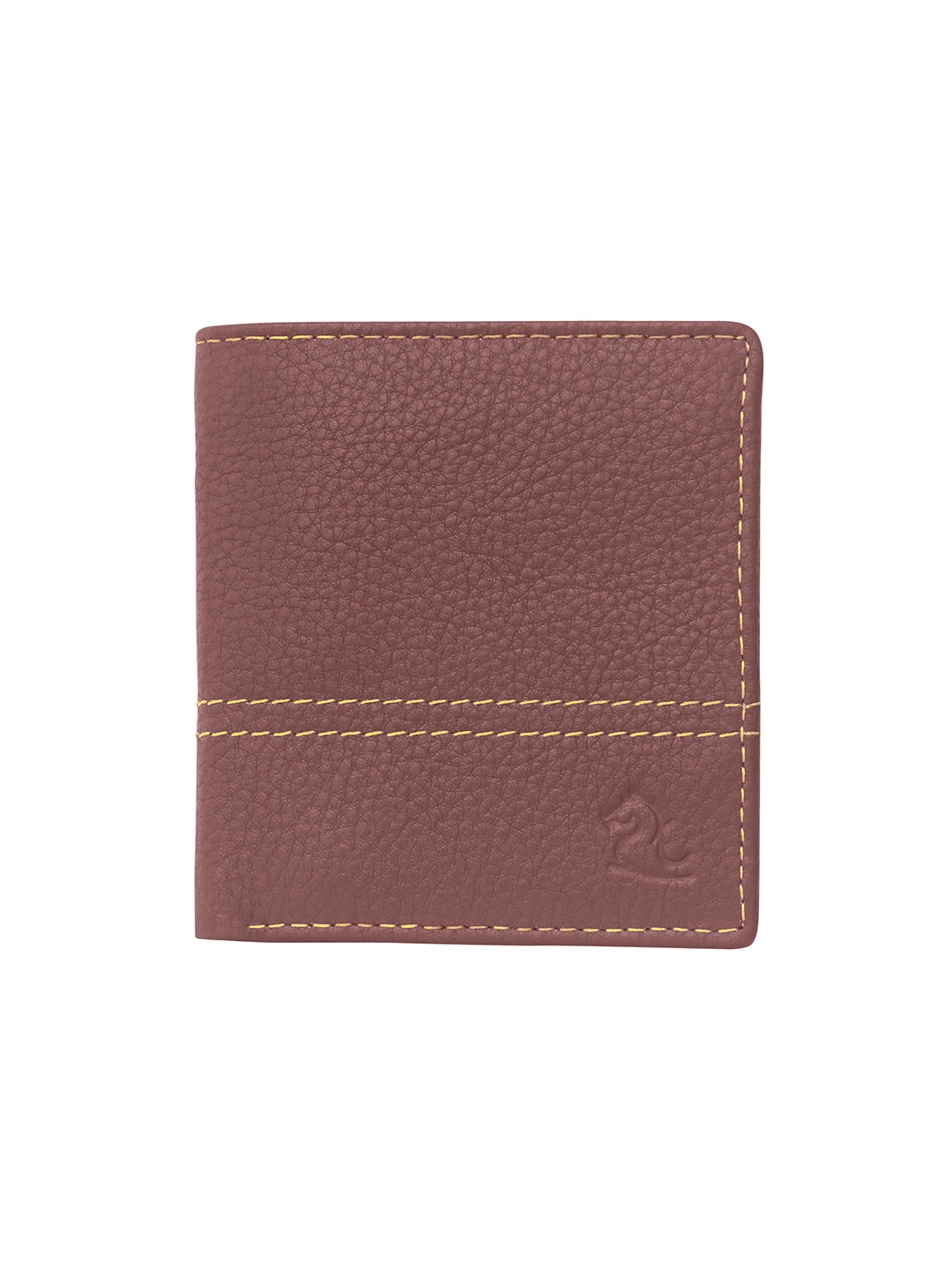 

Kara Men Maroon Solid Two Fold Leather Wallet