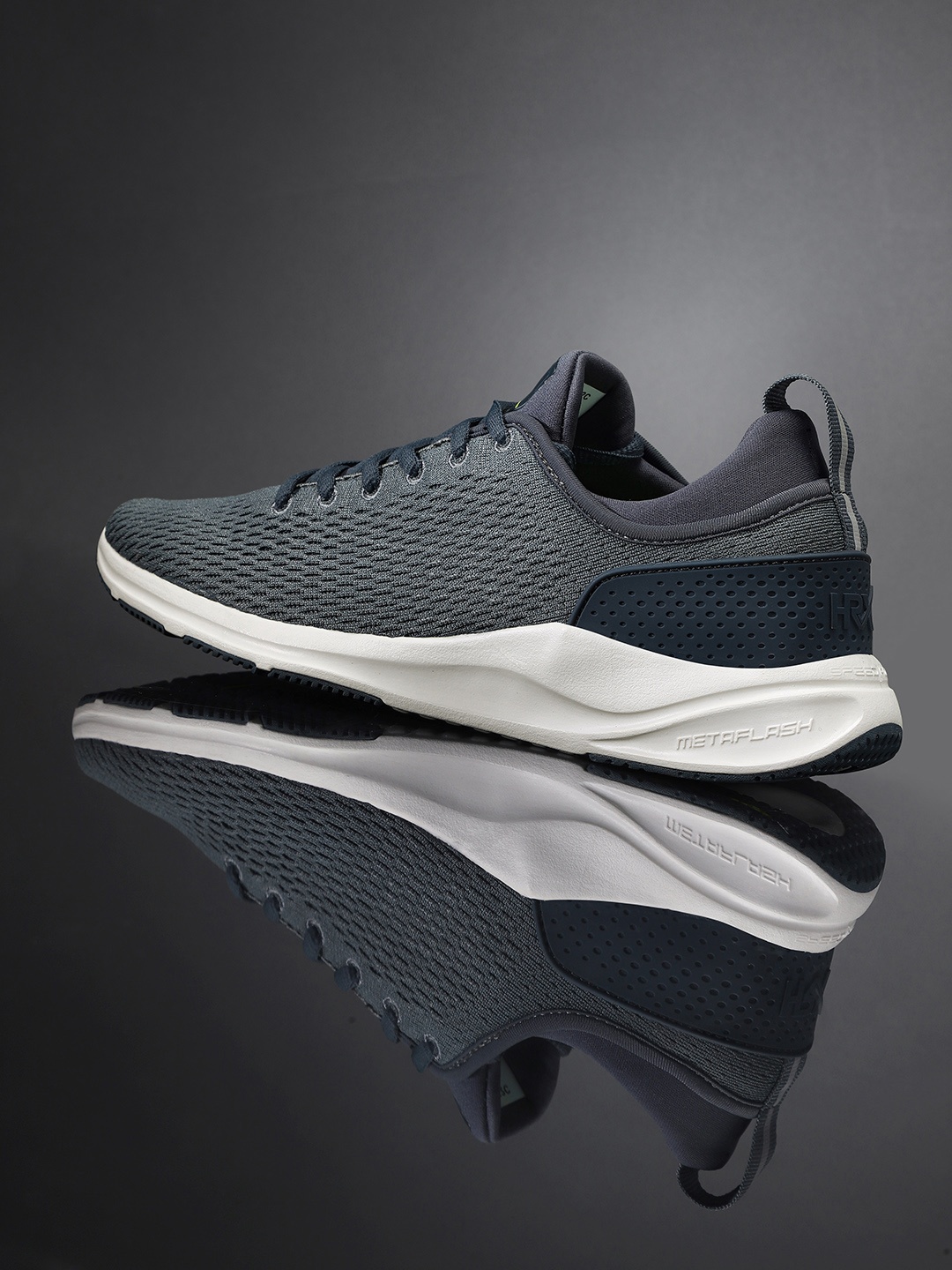 

HRX by Hrithik Roshan Men Grey Mesh Running Shoes