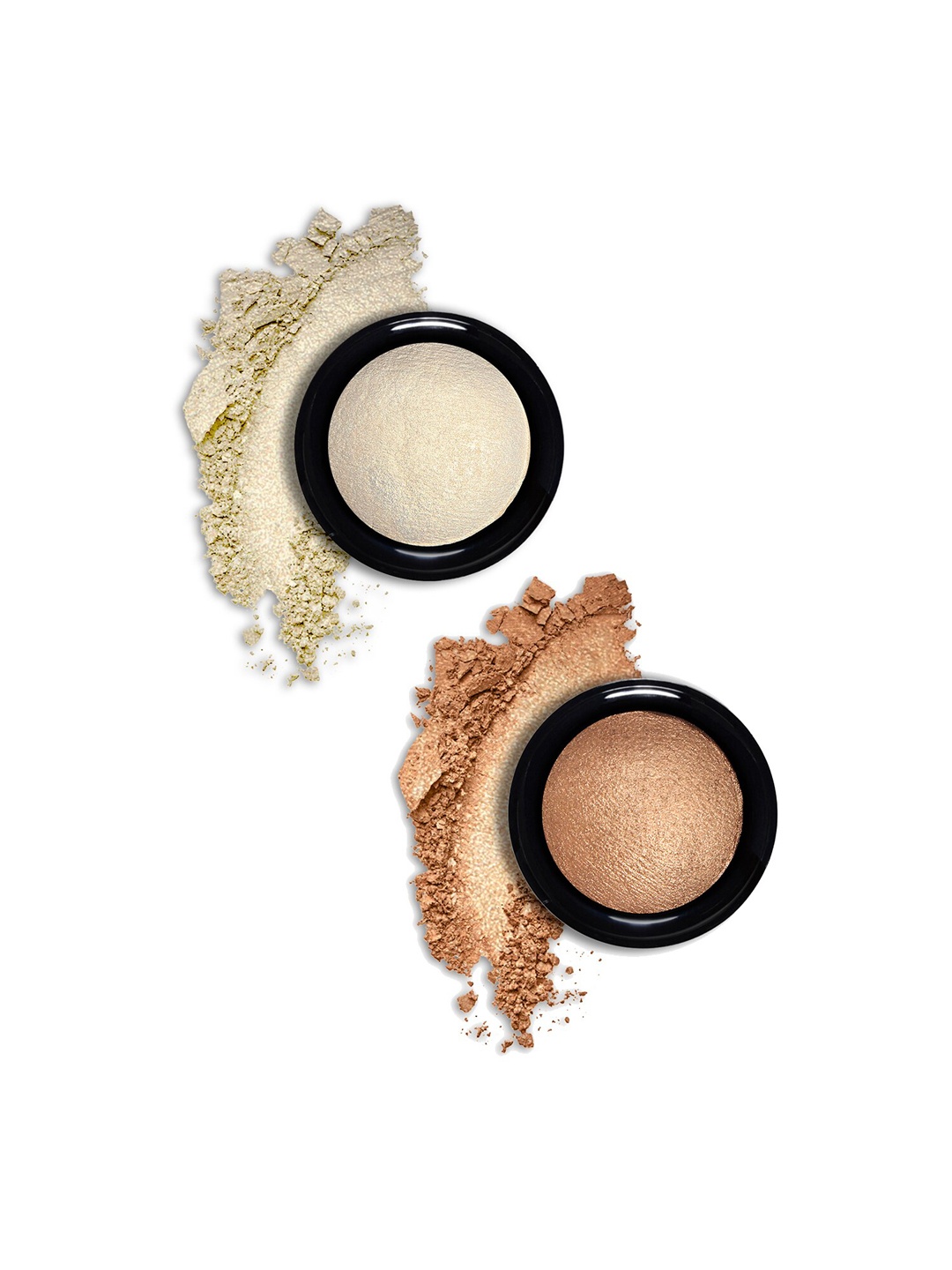 INCOLOR Pack of 2 Highlighter Eyeshadow 12 & 3 - 4.5 g each, Multi