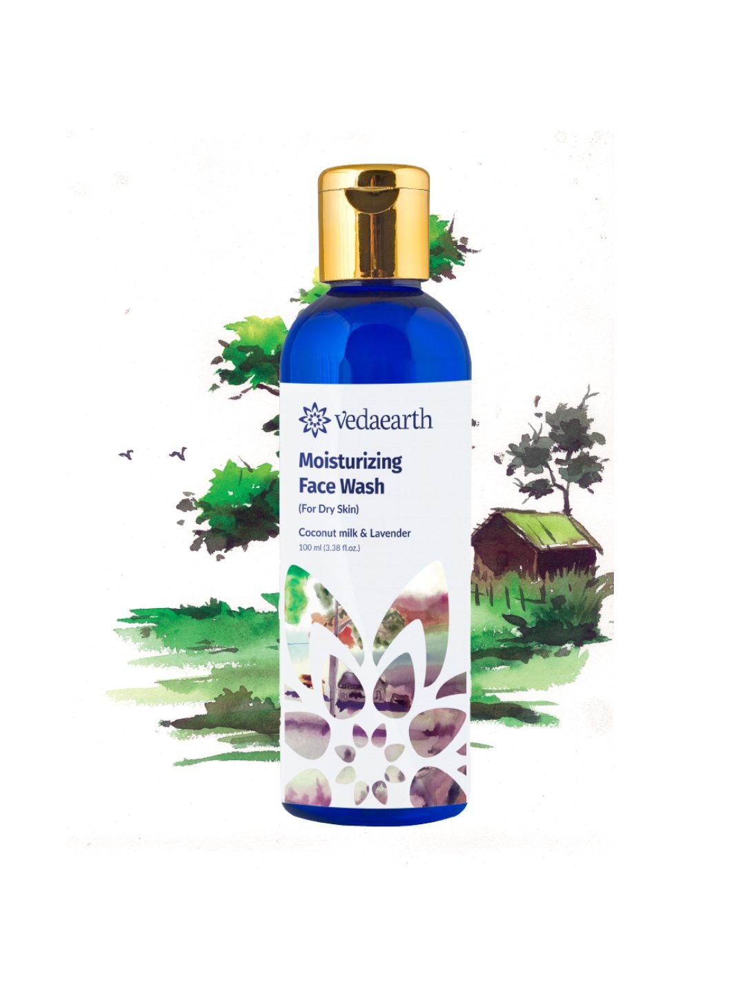 

VEDAEARTH Moisturizing Face Wash 100 ml, Blue