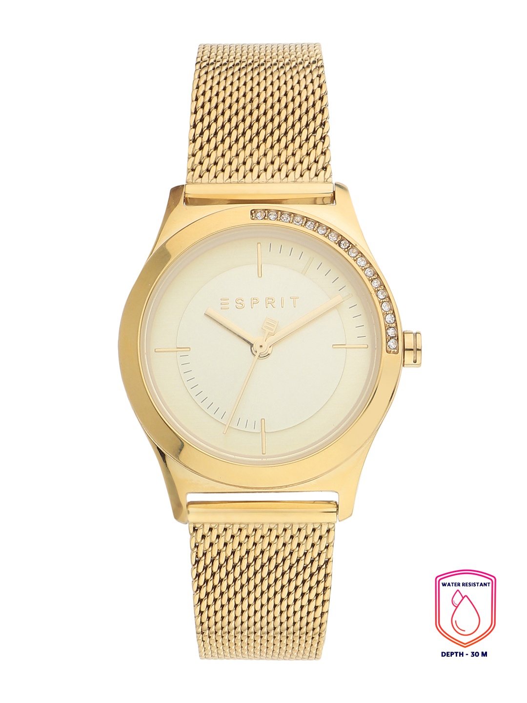 

ESPRIT Women Gold-Toned Solid Analogue Watch ES1L116M0075