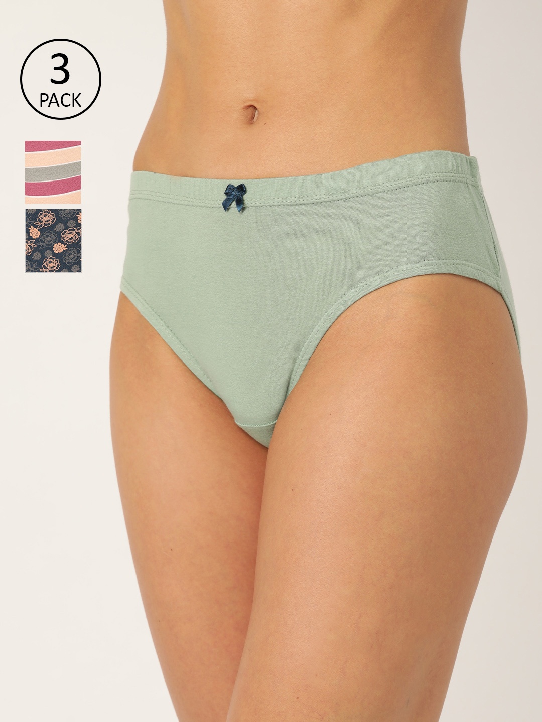 

Leading Lady Women Pack of 3 Hipster Briefs SOFI-3-M, Pink