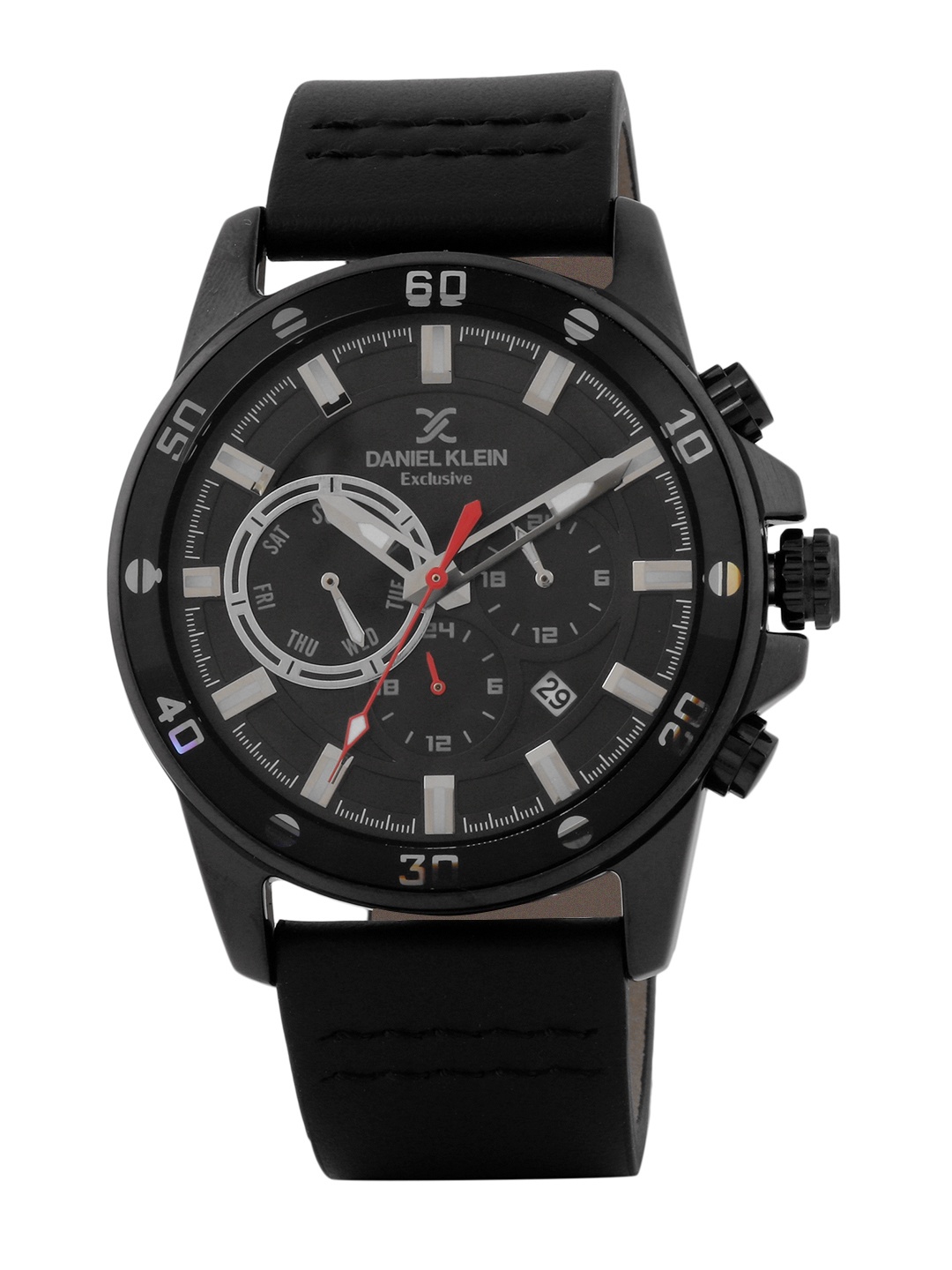 

Daniel Klein Exclusive Men Gunmetal-Toned Chronograph Watch DK.1.12448-4, Metallic