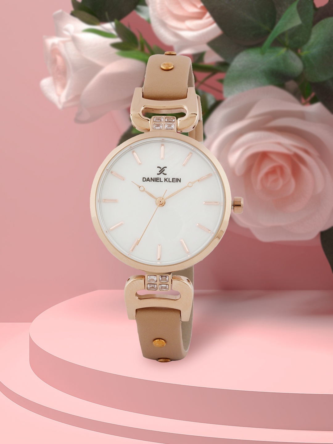 

Daniel Klein Women Off-White Mother of Pearl Analogue Watch DK.1.12445-2