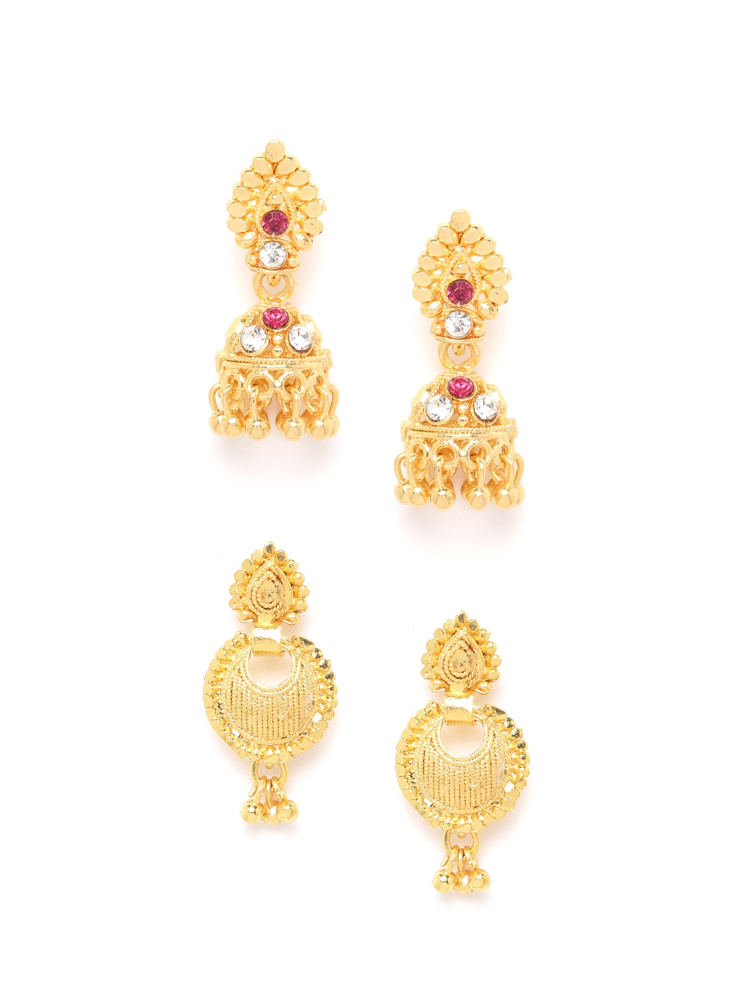 

Anouk Set of 2 Gold-Plated Drop Earrings