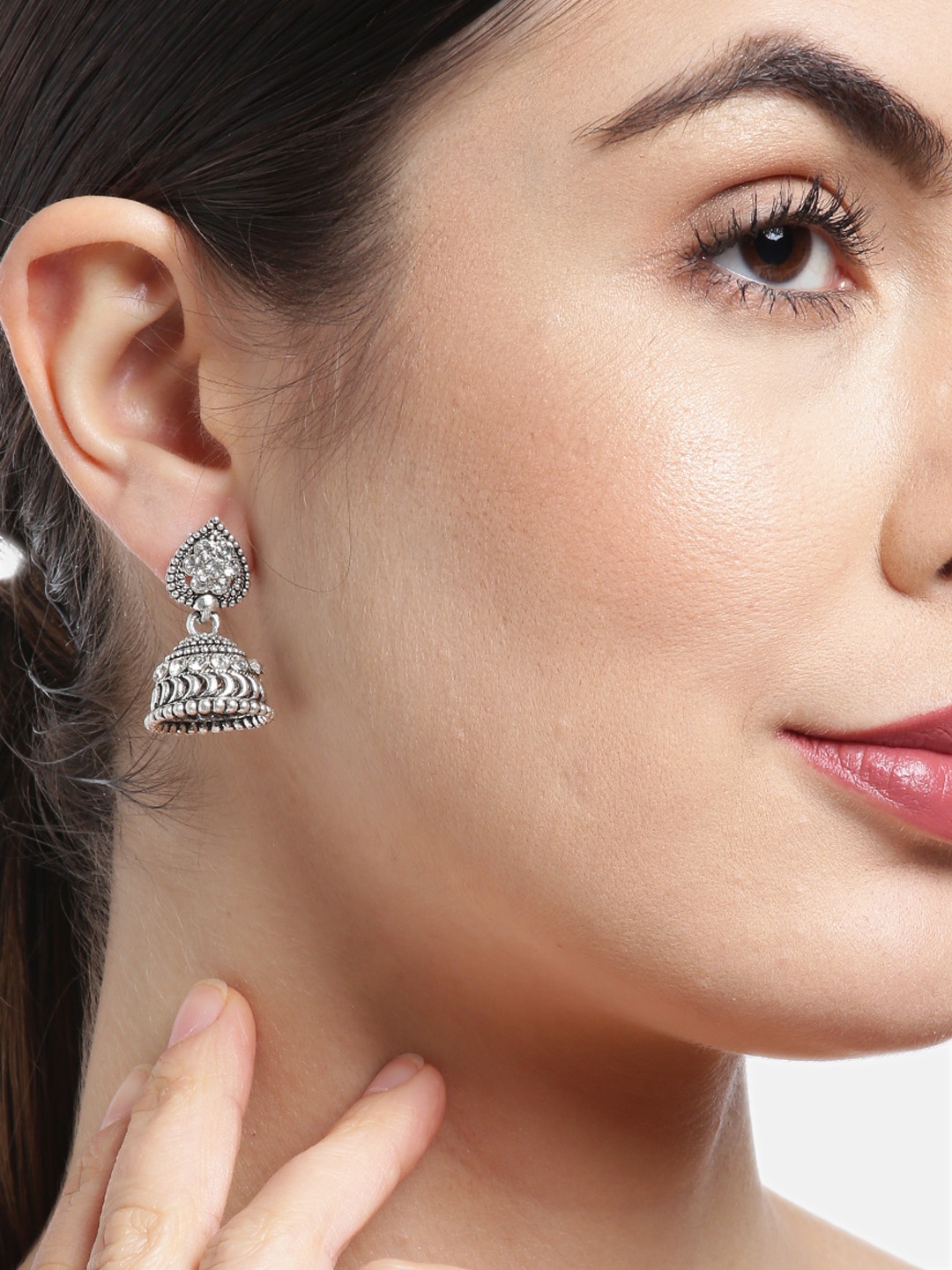 

Anouk Set of 2 Dome-Shaped Jhumkas, Gold