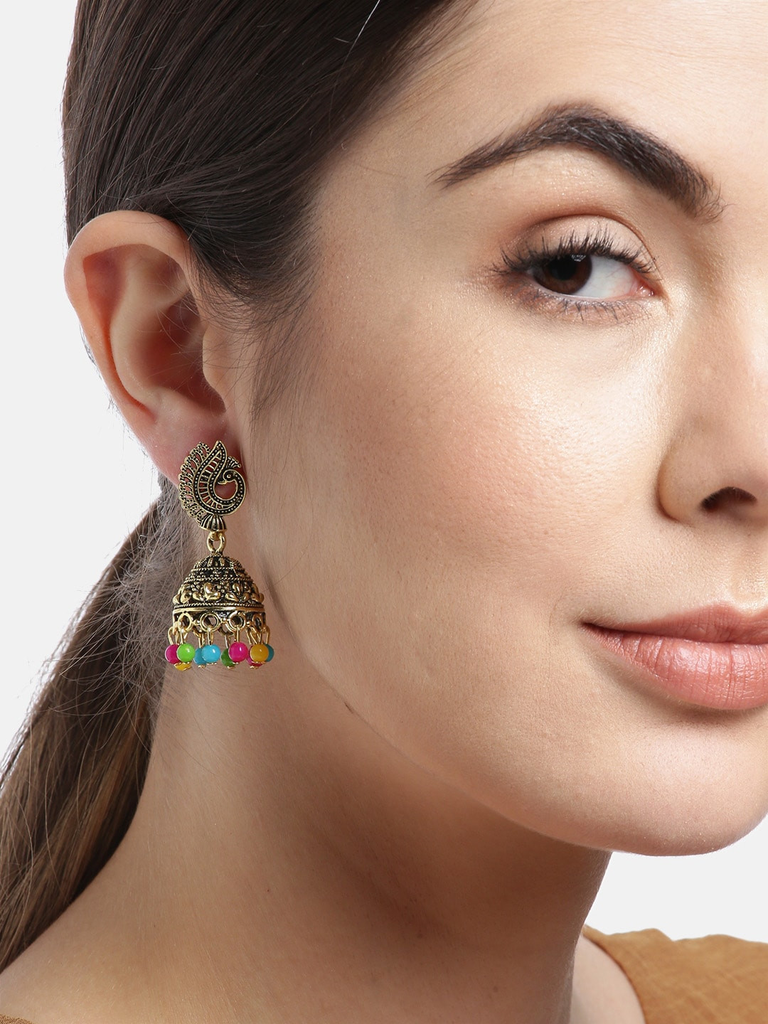 

Anouk Set of 2 Gold-Plated Dome-Shaped Jhumkas