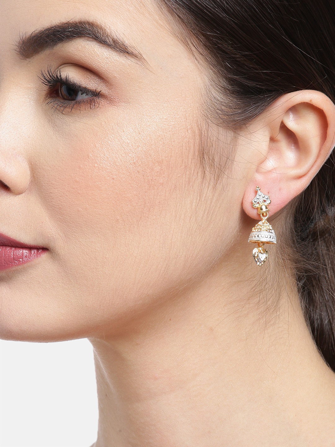 

Anouk Set of 2 Dome-Shaped Jhumkas, Gold