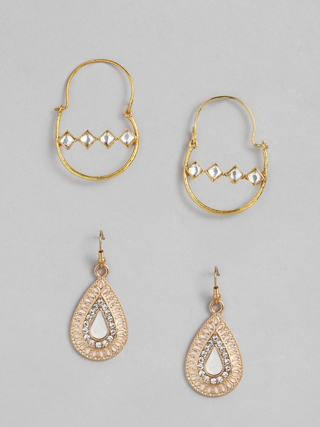 

Anouk Set of 2 Drop Earrings, Gold