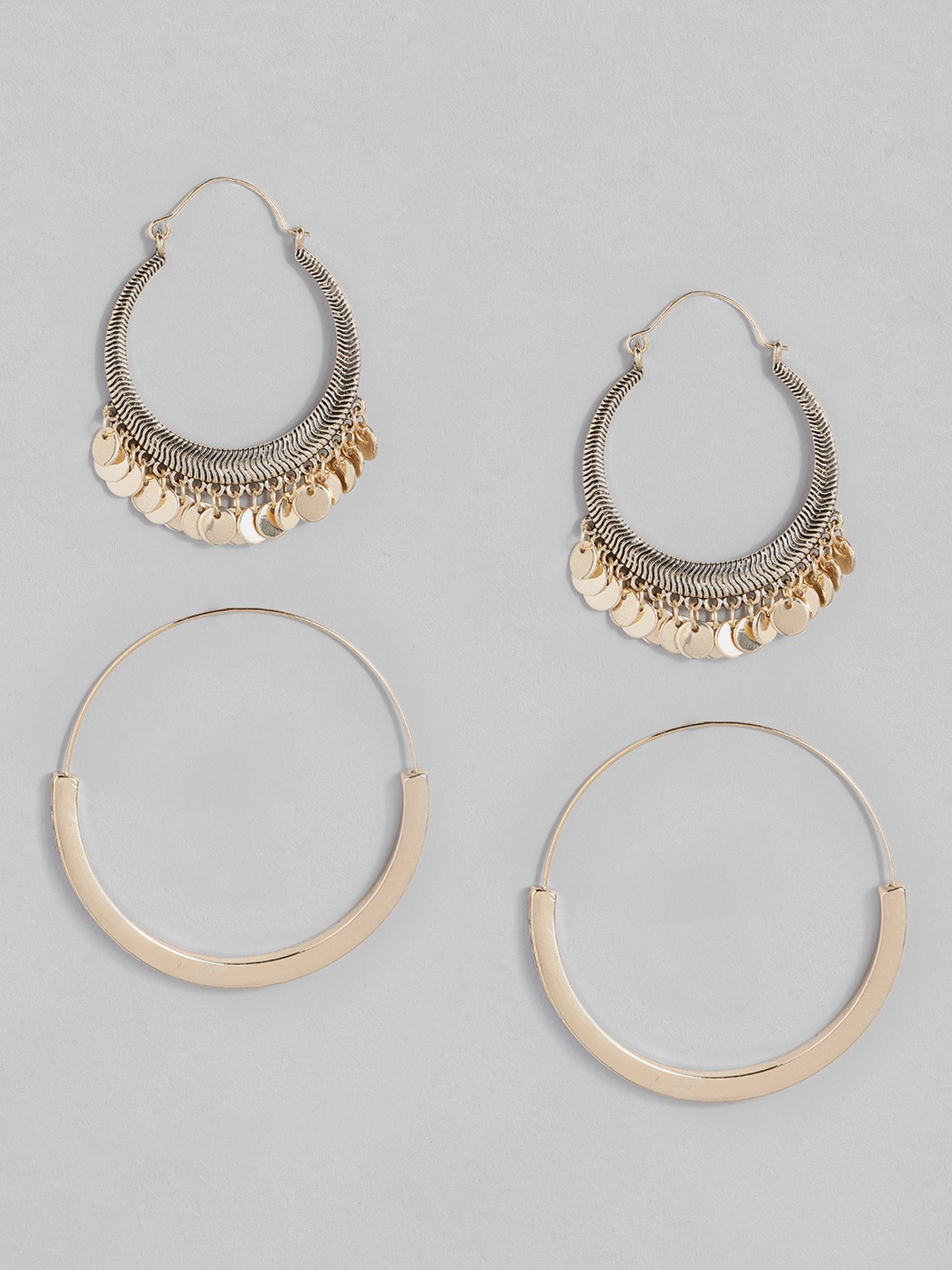 

Anouk Set of 2 Gold-Plated Circular Earrings