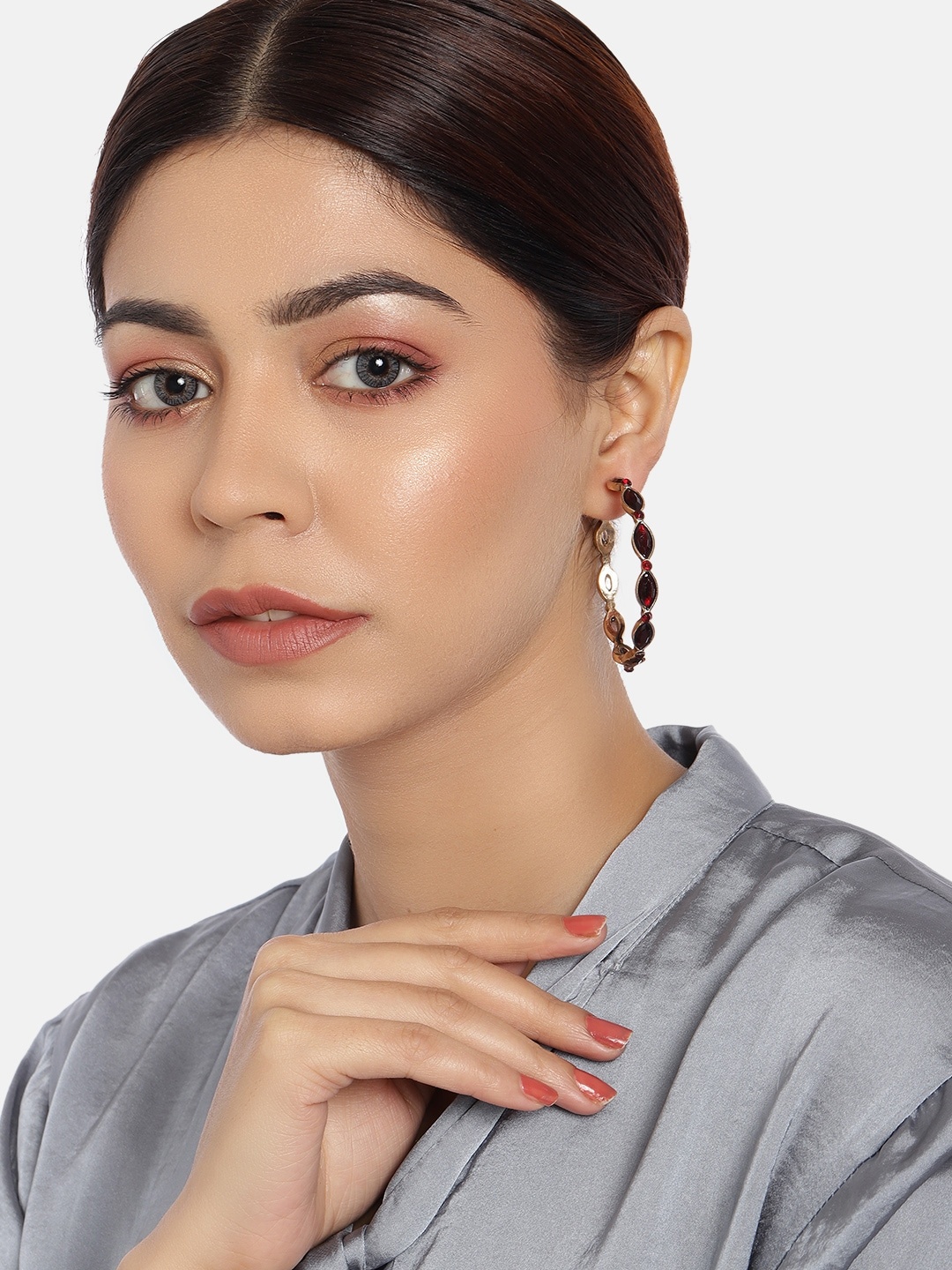 

Anouk Set of 2 Gold-Plated Antique Hoop and Drop Earrings