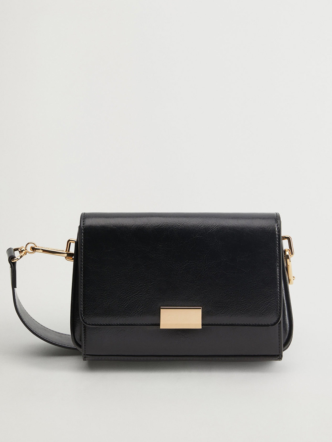 

MANGO Black Solid Sling Bag