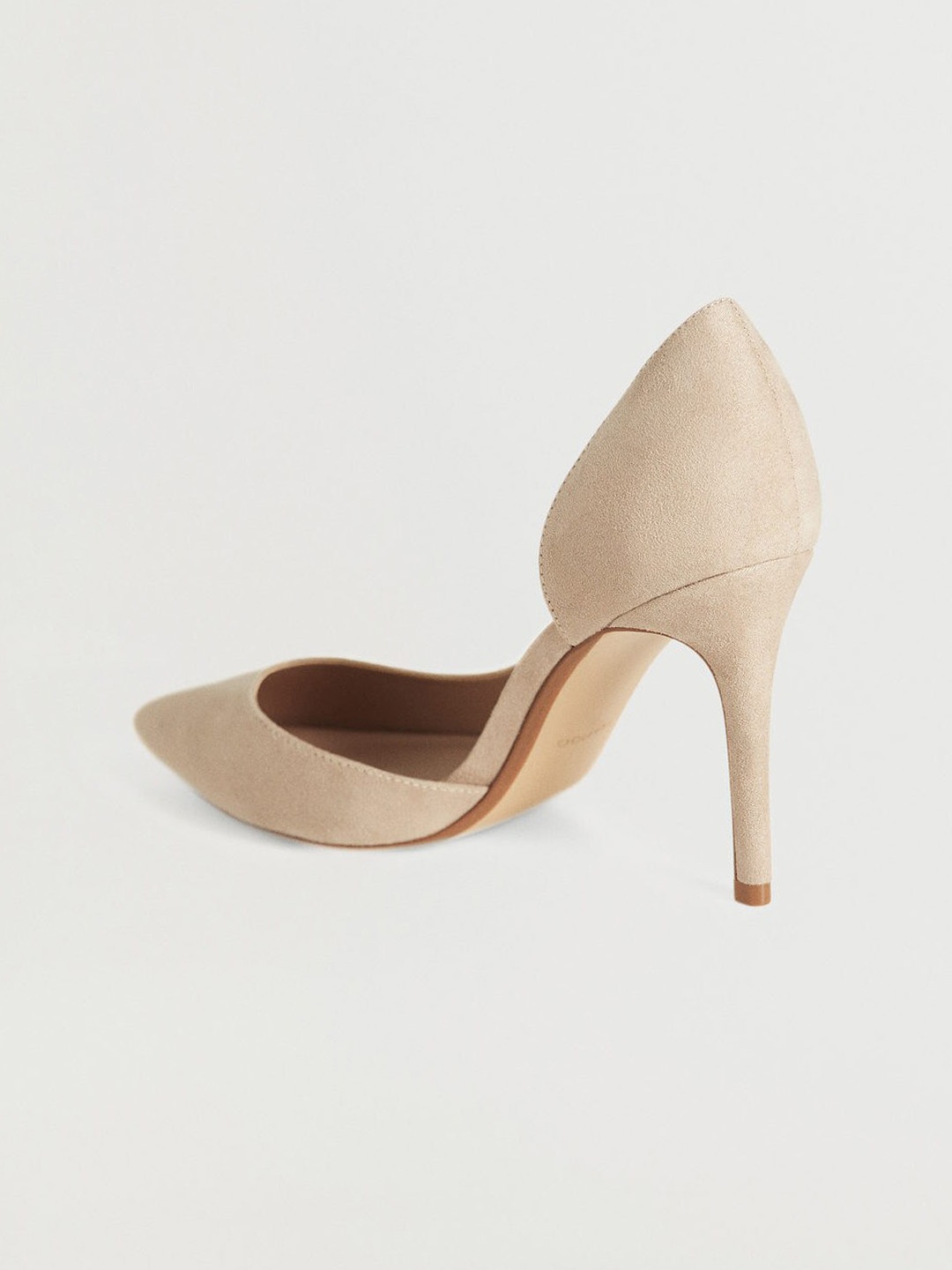 

MANGO Women Beige Solid Pumps