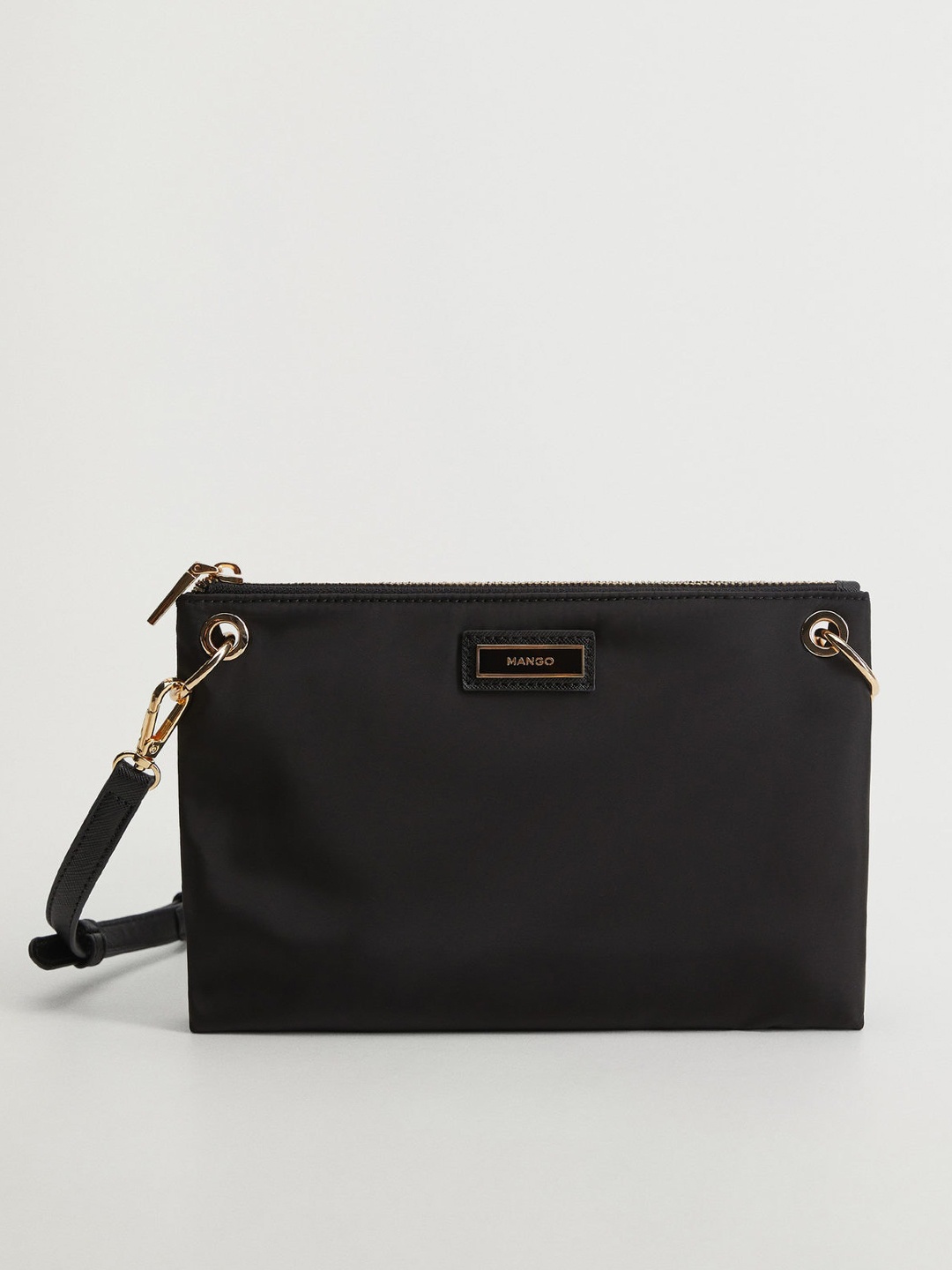 

MANGO Black Solid Sling Bag