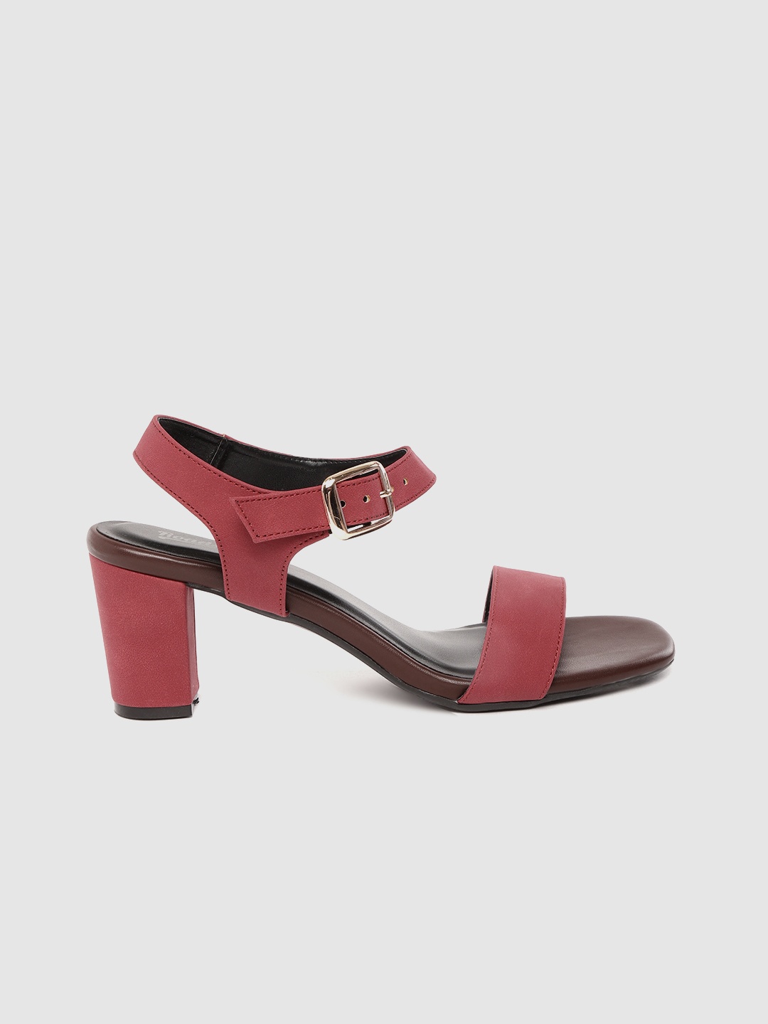 

Roadster Women Maroon Solid Block Heels
