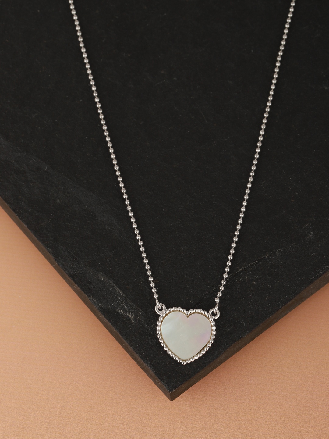 

Carlton London Silver-Toned Rhodium Plated Necklace