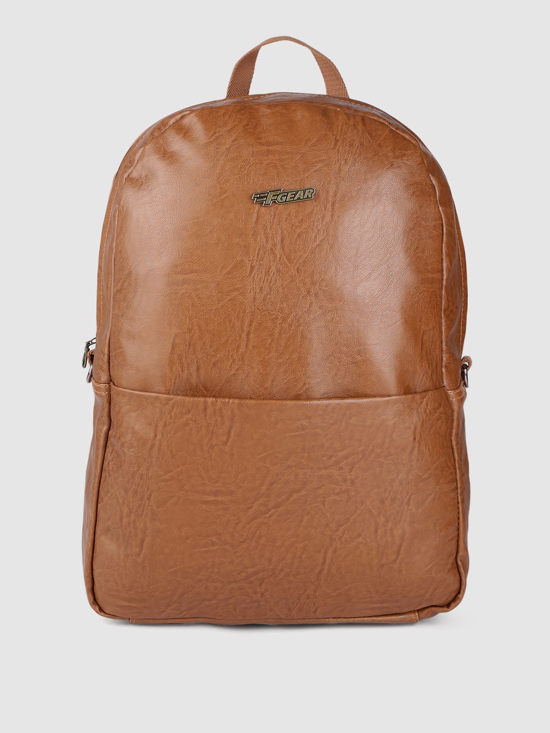 

F Gear Unisex Camel Brown Solid Backpack