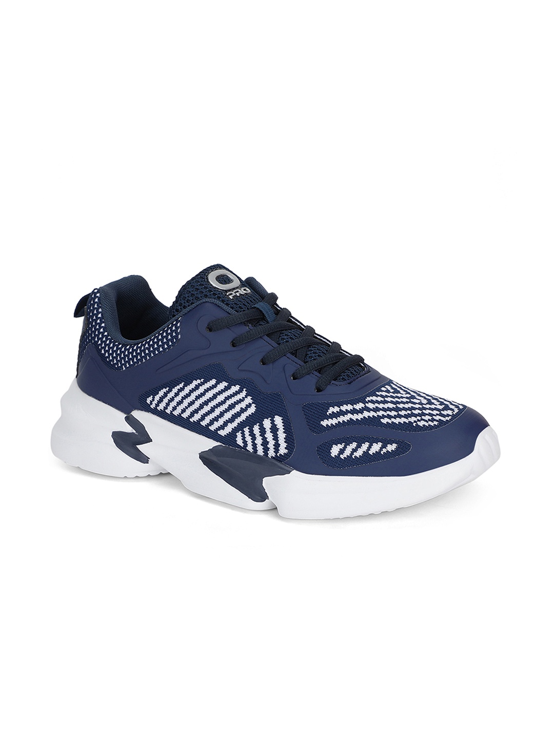 

Khadims Men Blue & White Striped Sneakers