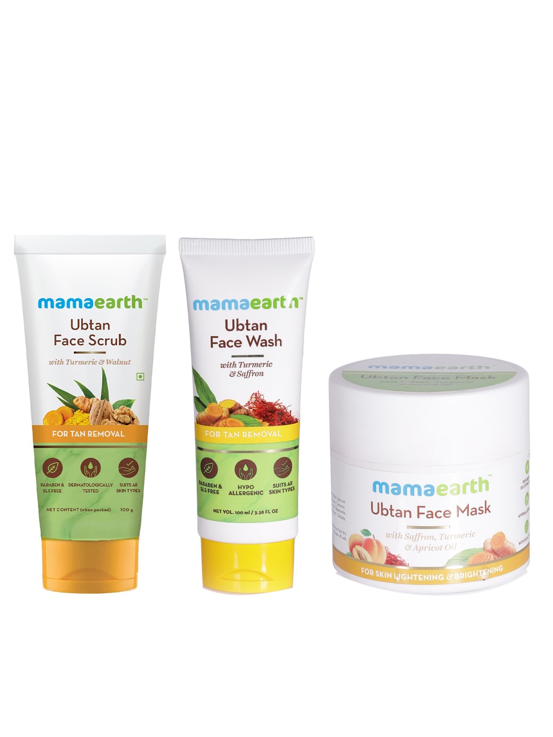 

Mamaearth Unisex Set of 3 Face Care Kit, White