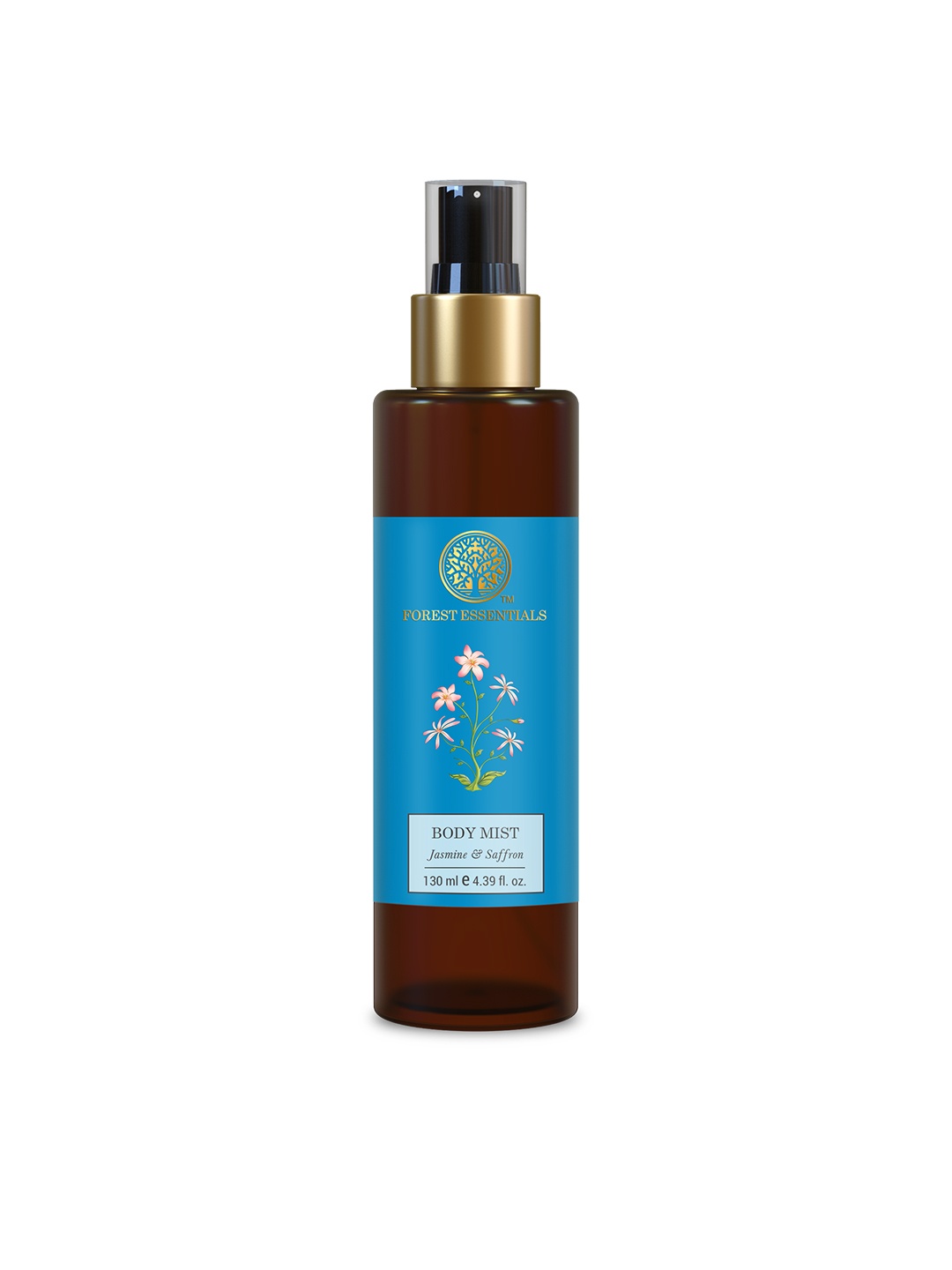 

Forest Essentials Hydrating Body Mist Jasmine & Saffron Spray with Floral Fragrance- 130ml, Blue