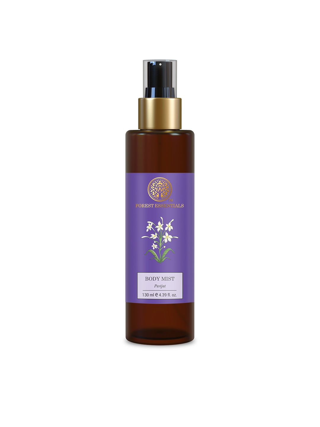 

Forest Essentials Hydrating Parijat Body Mist Spray with Deep Floral Fragrance - 130ml, Brown