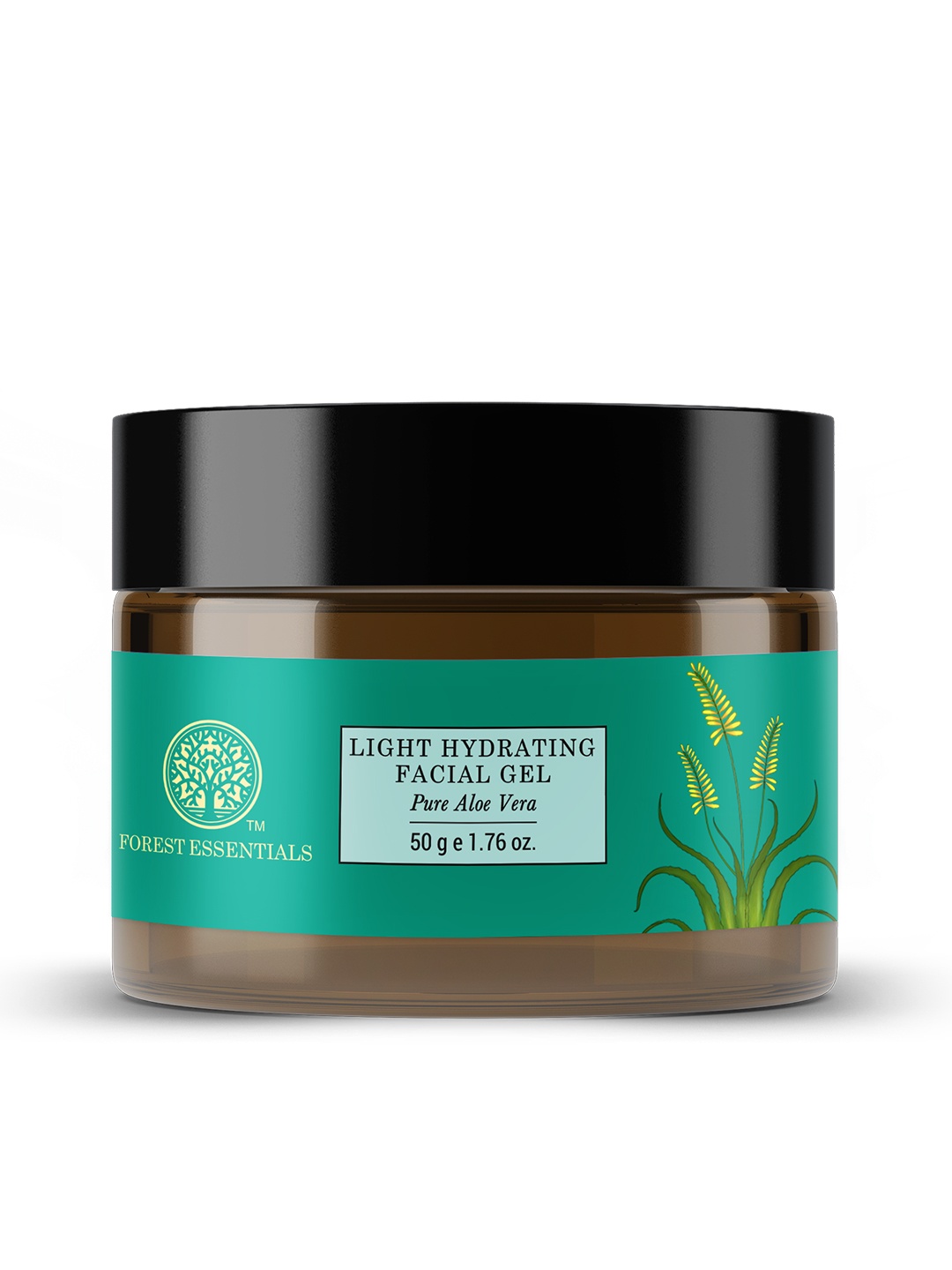 

Forest Essentials Light Hydrating Facial Gel Pure Aloe Vera Natural Face Moisturizer - 50g, Blue