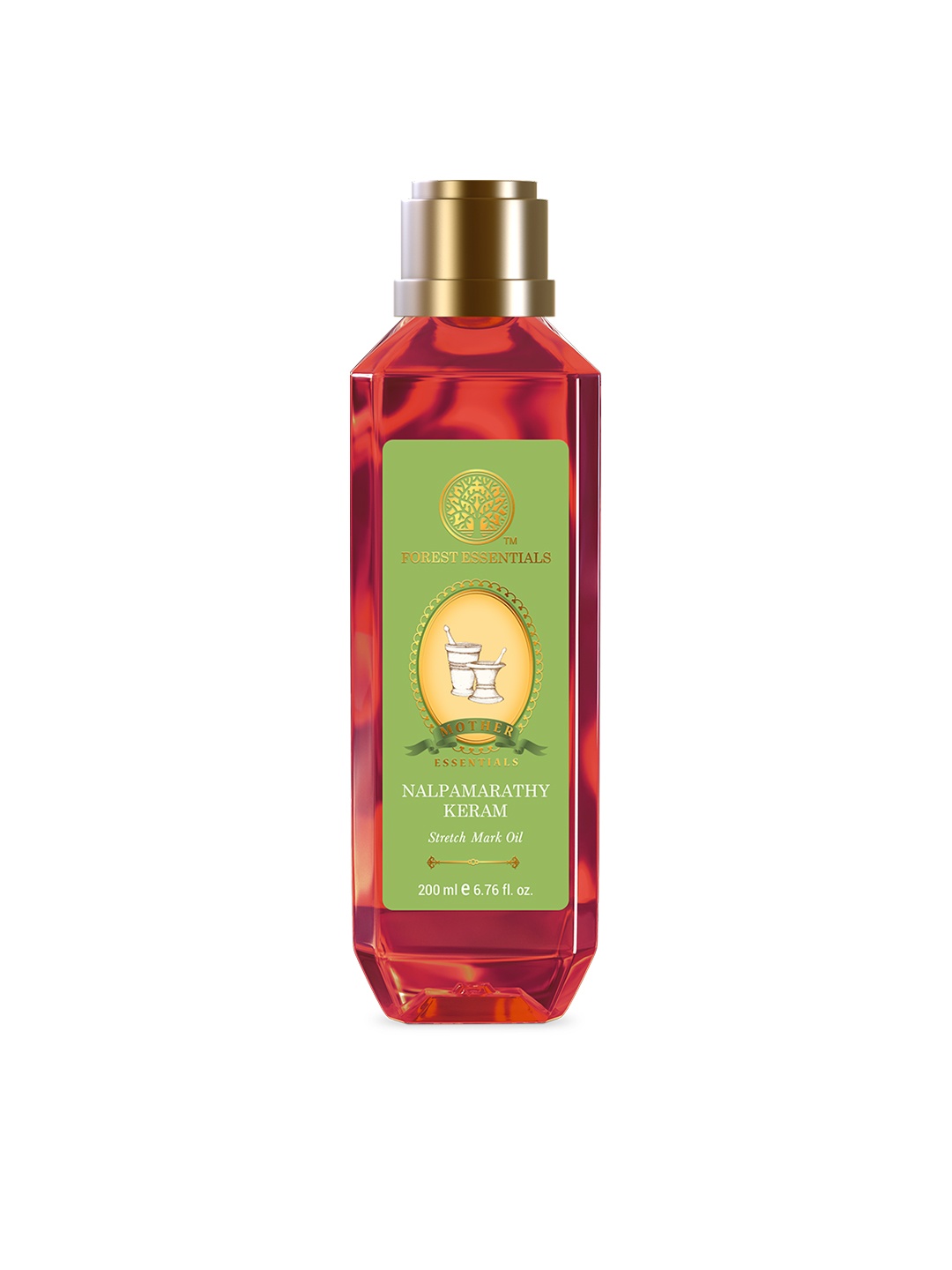 

Forest Essentials Mothers Stretch Mark Oil Nalpamarathy Keram - 200 ml, Red