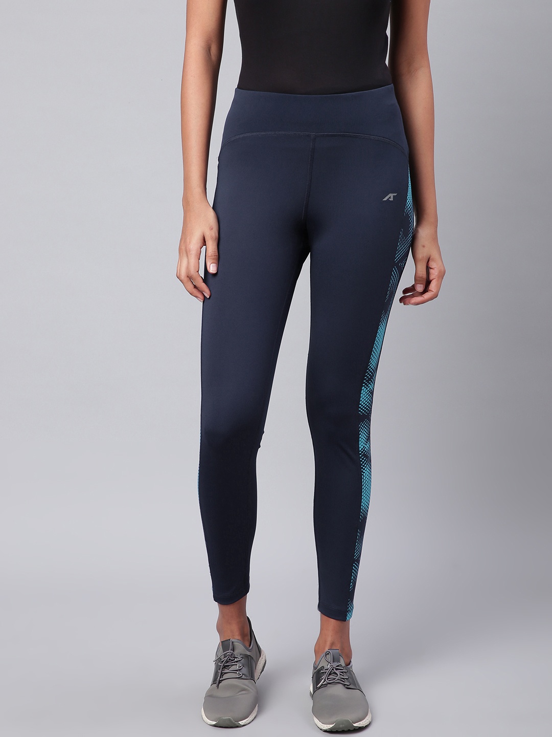 

Alcis Women Navy Solid Training Tights, Navy blue