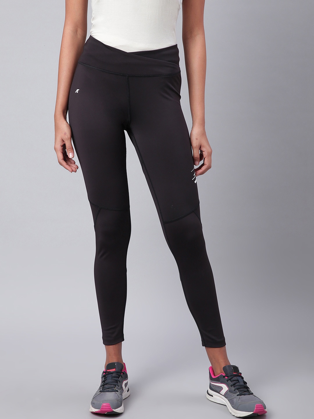 

Alcis Women Black Rapid Dry Solid Training Tights