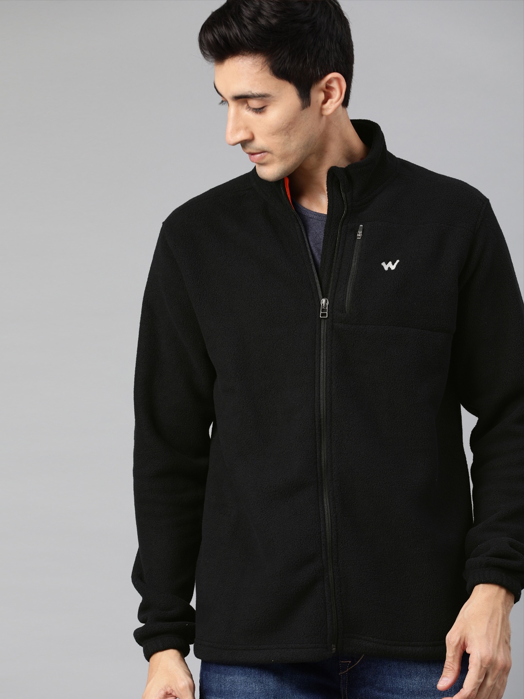 

Wildcraft Men Black Solid Sweatshirt