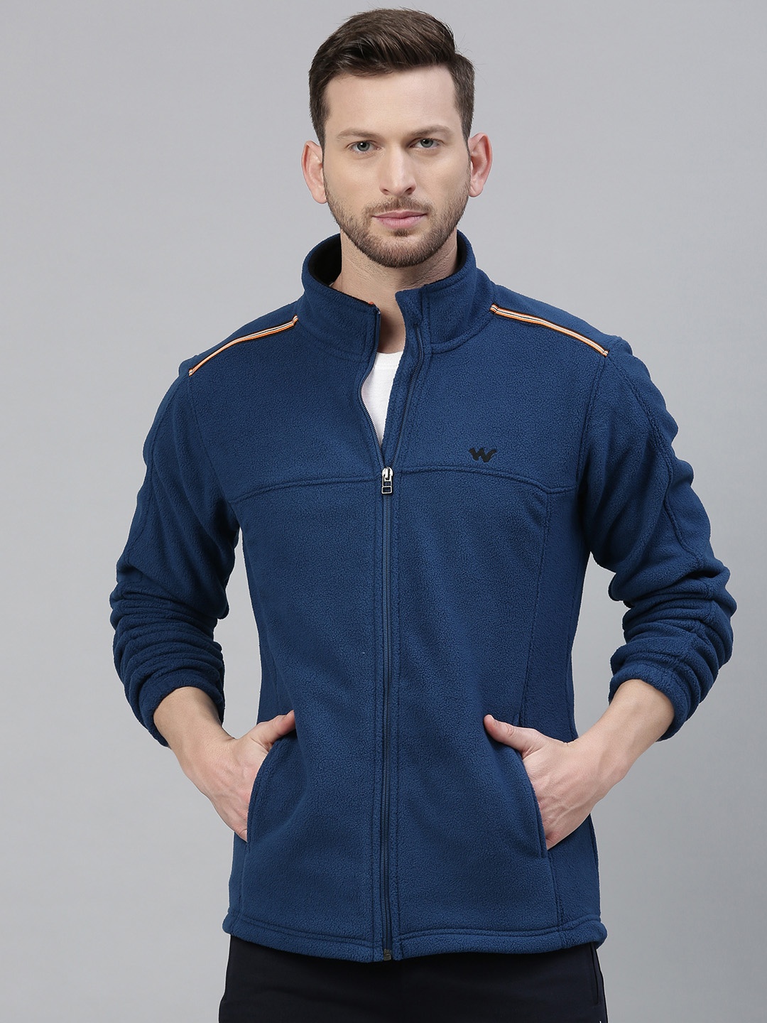 

Wildcraft Men Navy Blue Solid Sweatshirt