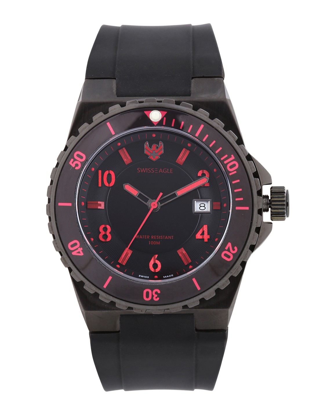 

Swiss Eagle Men Black Dial Watch SE-9039-04