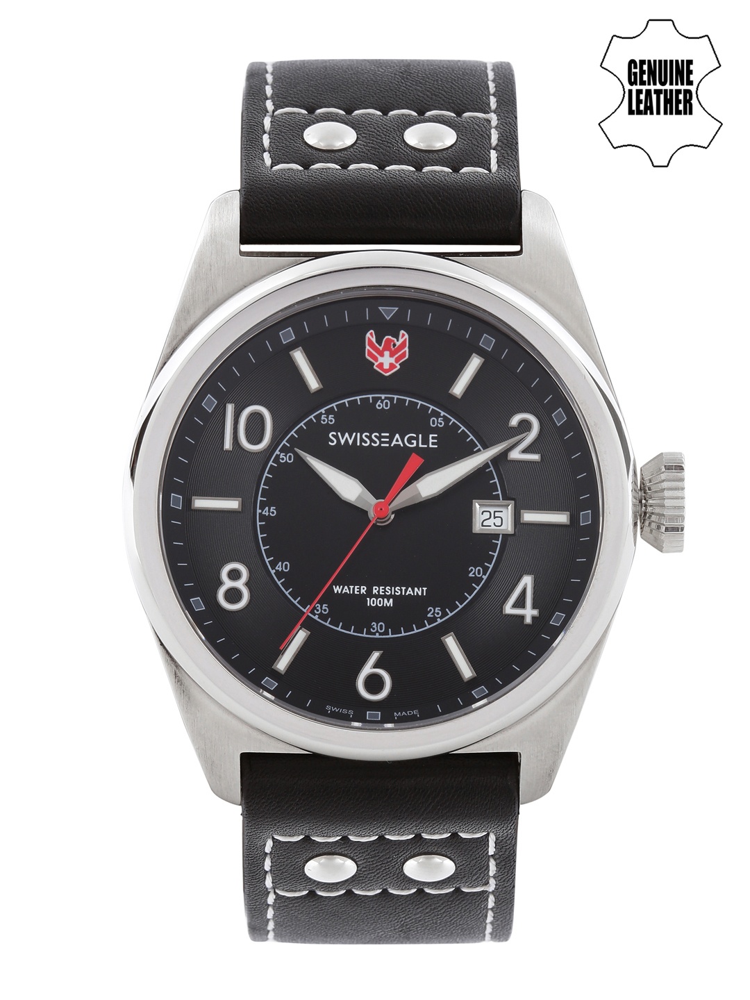 

Swiss Eagle Men Black Dial Watch SE-9045-01