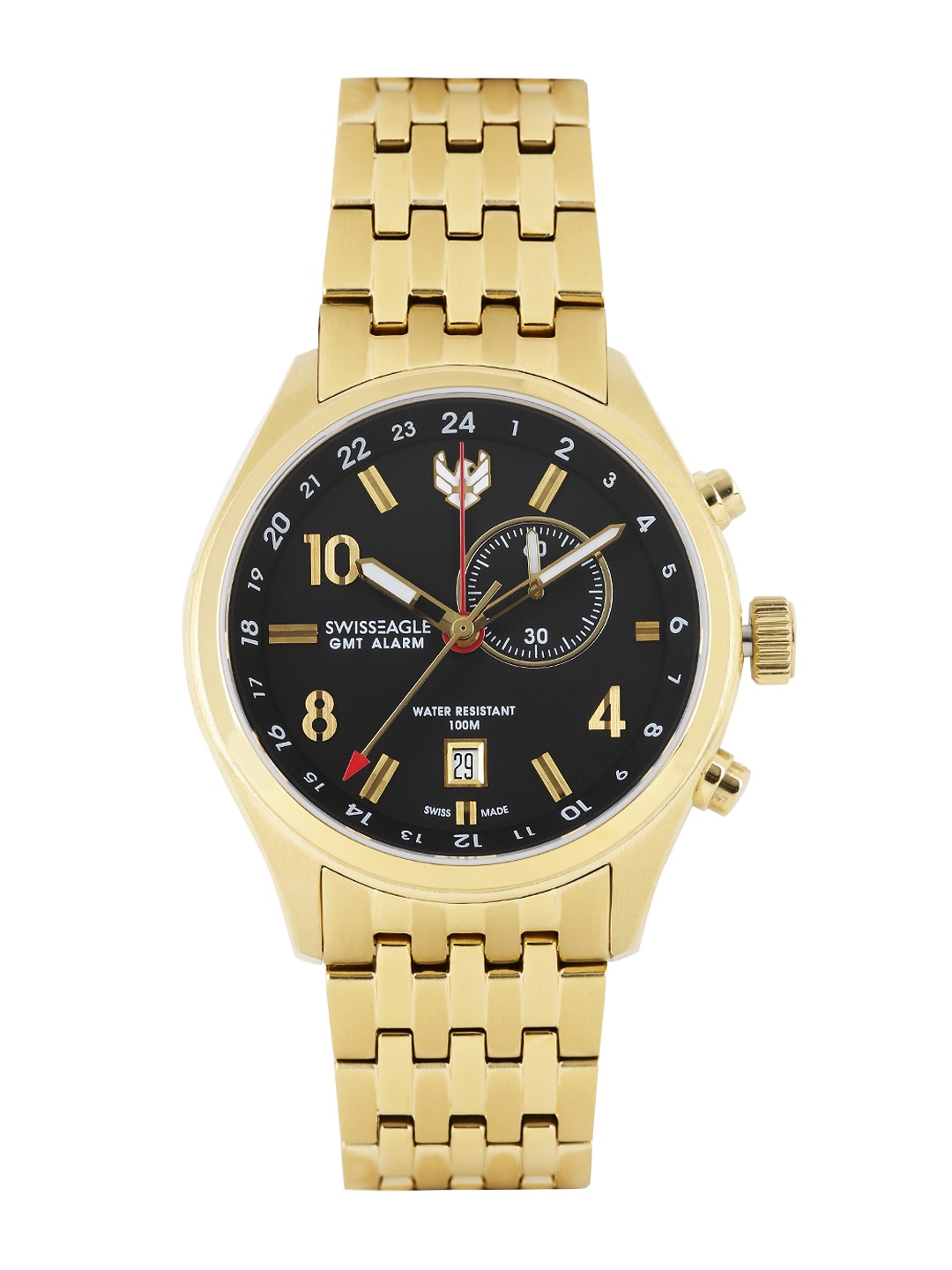 

Swiss Eagle Men Black Dial Watch SE-9060-55