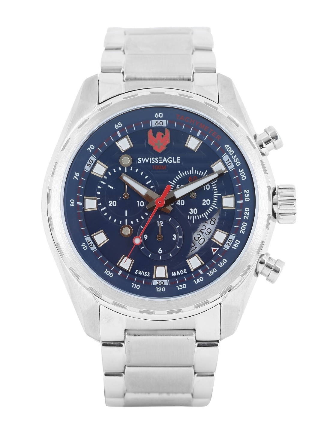

Swiss Eagle Men Blue Dial Chronograph Watch SE-9062-22
