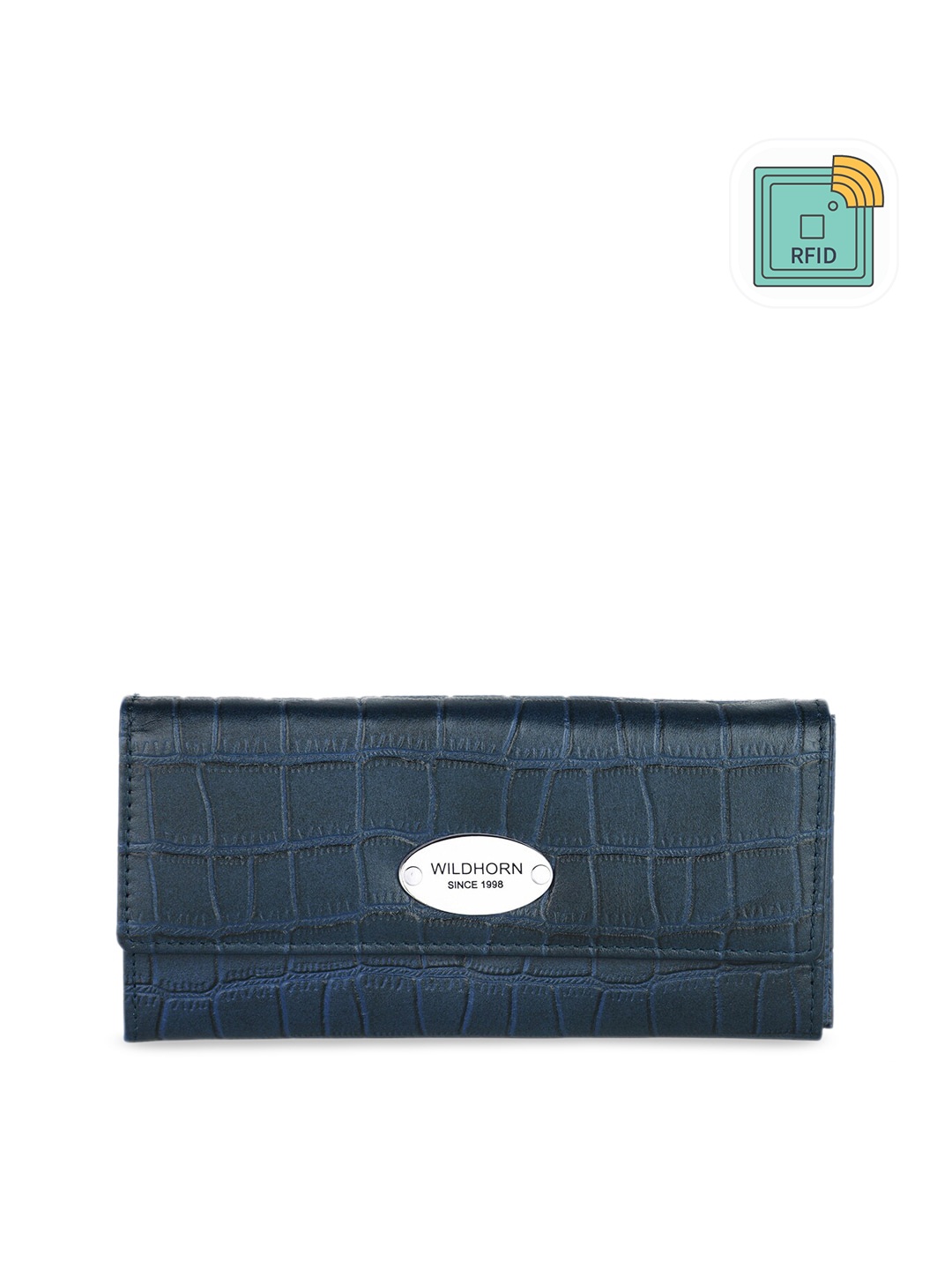 

WildHorn Women Blue Textured Envelope