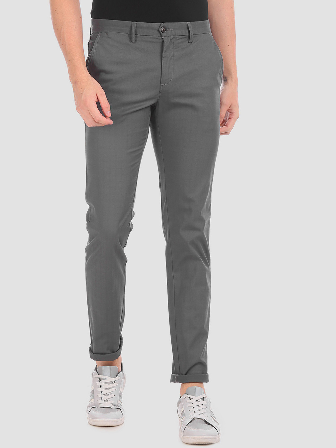 

Arrow Sport Men Grey Slim Fit Trousers