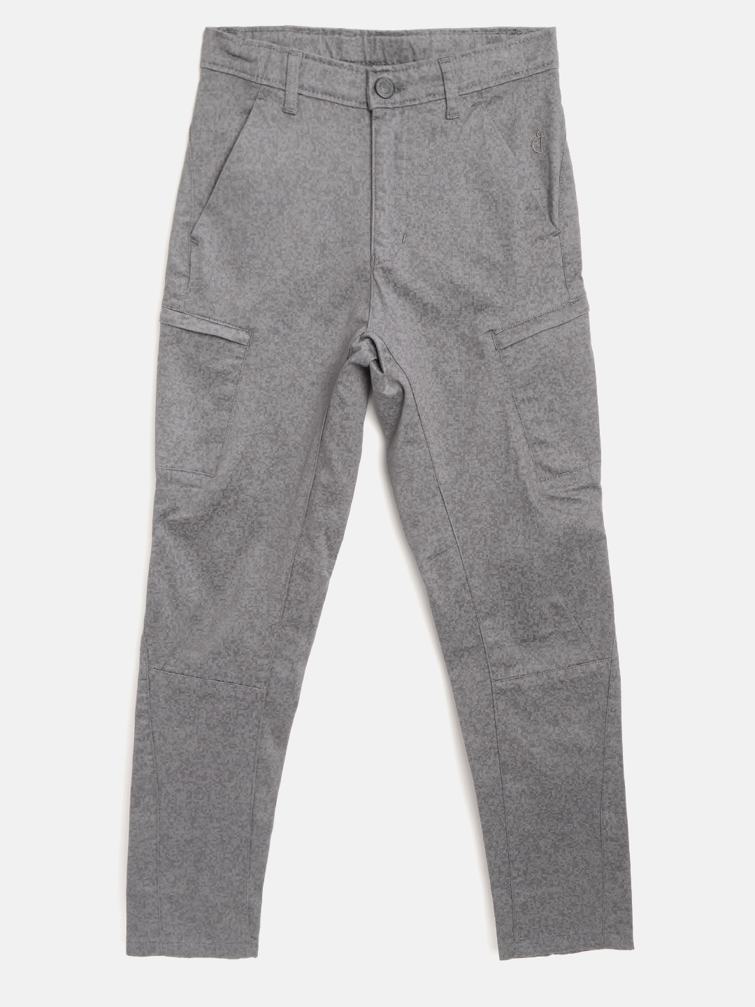 

Gini and Jony Boys Grey Pixel Print Trousers