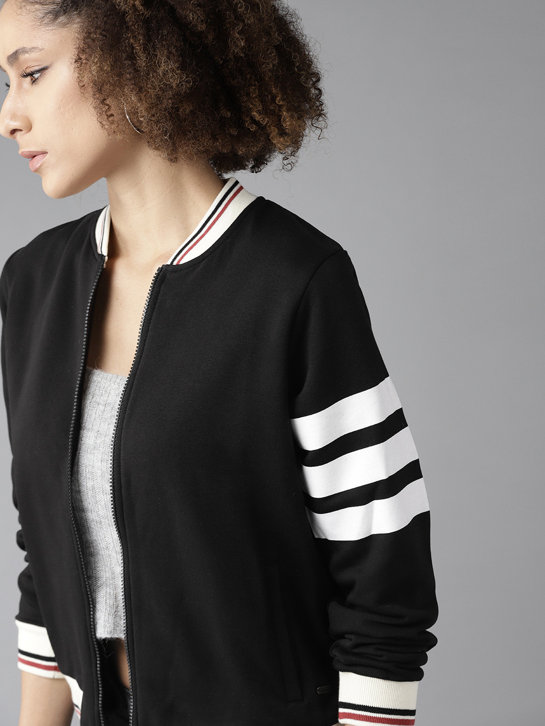 

Roadster Women Black Sweatshirt