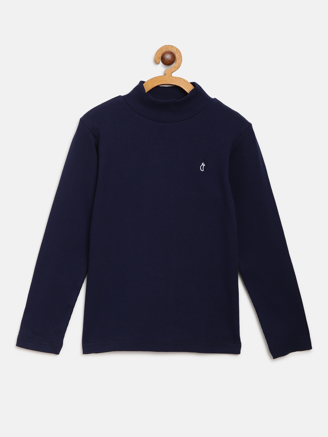 

Gini and Jony Girls Navy Blue Ribbed Top