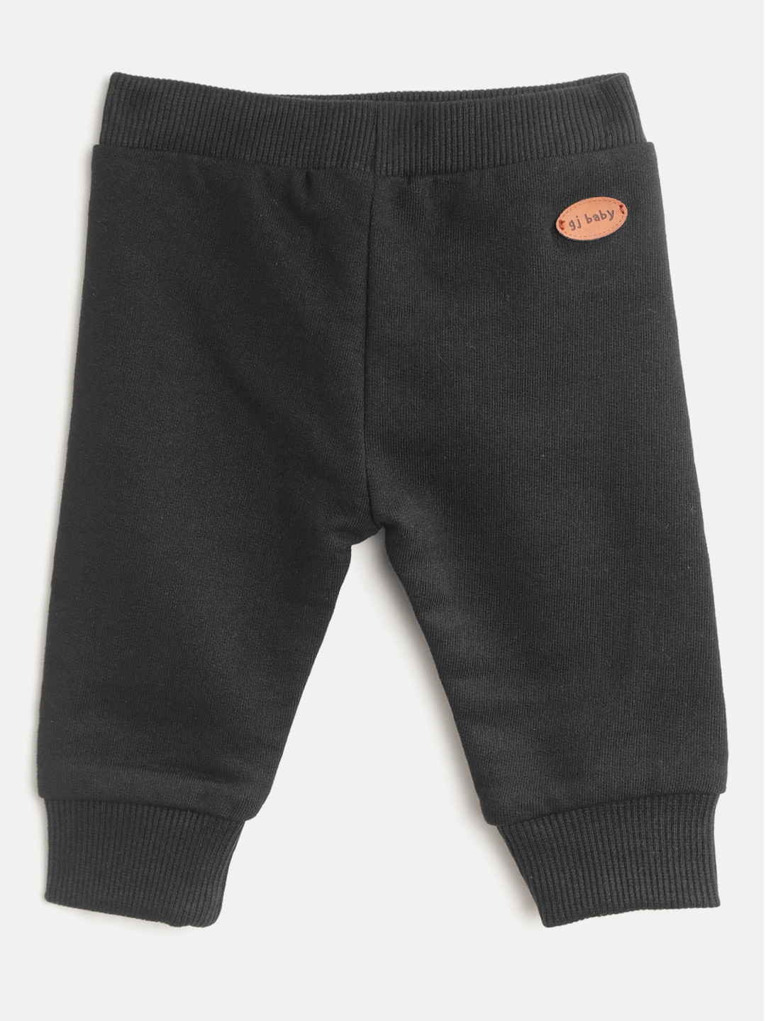 

Gini and Jony Infant Girls Black & White Fuzzy Heart Applique Joggers