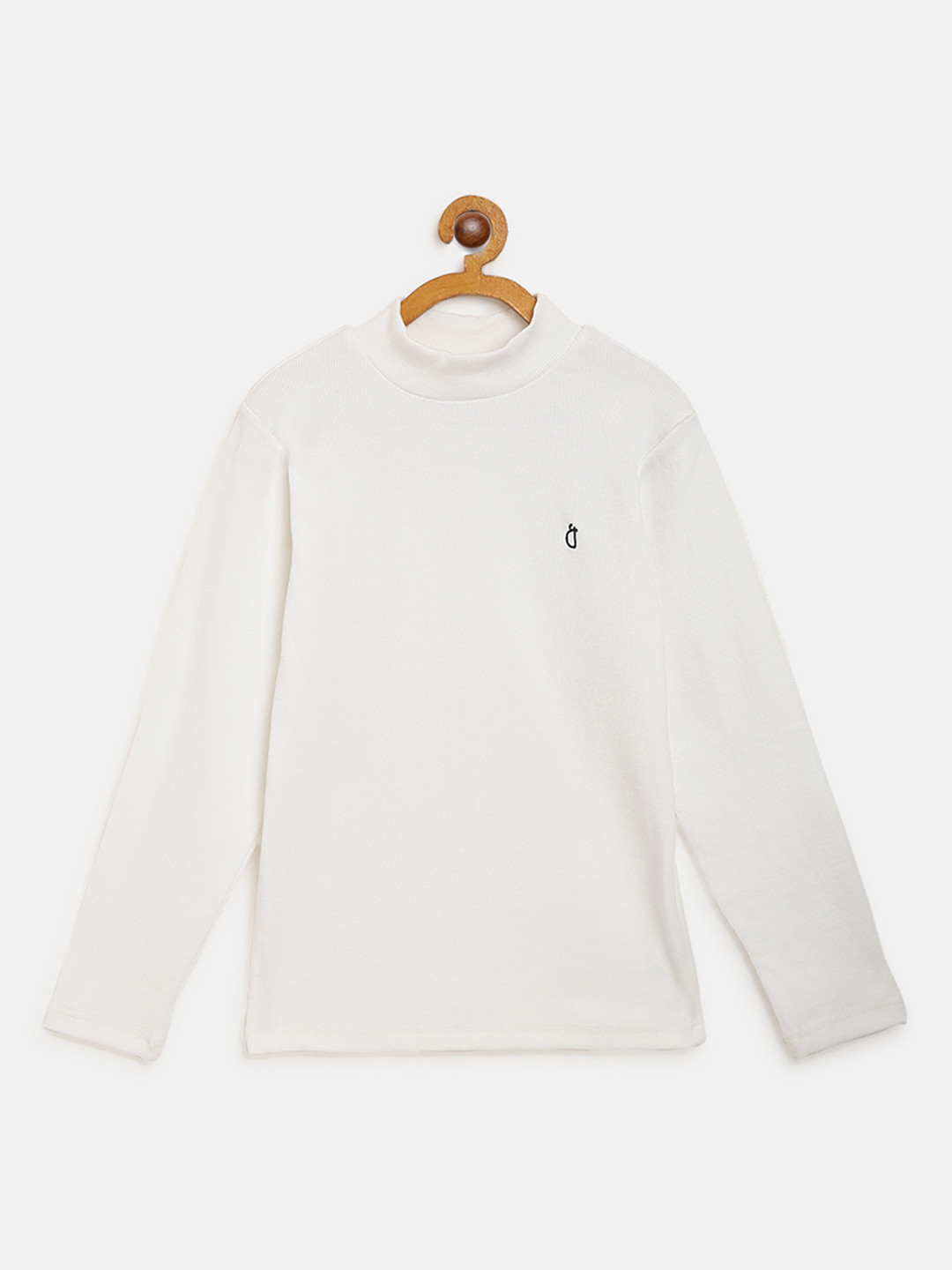 

Gini and Jony Girls White Solid Pure Cotton Top
